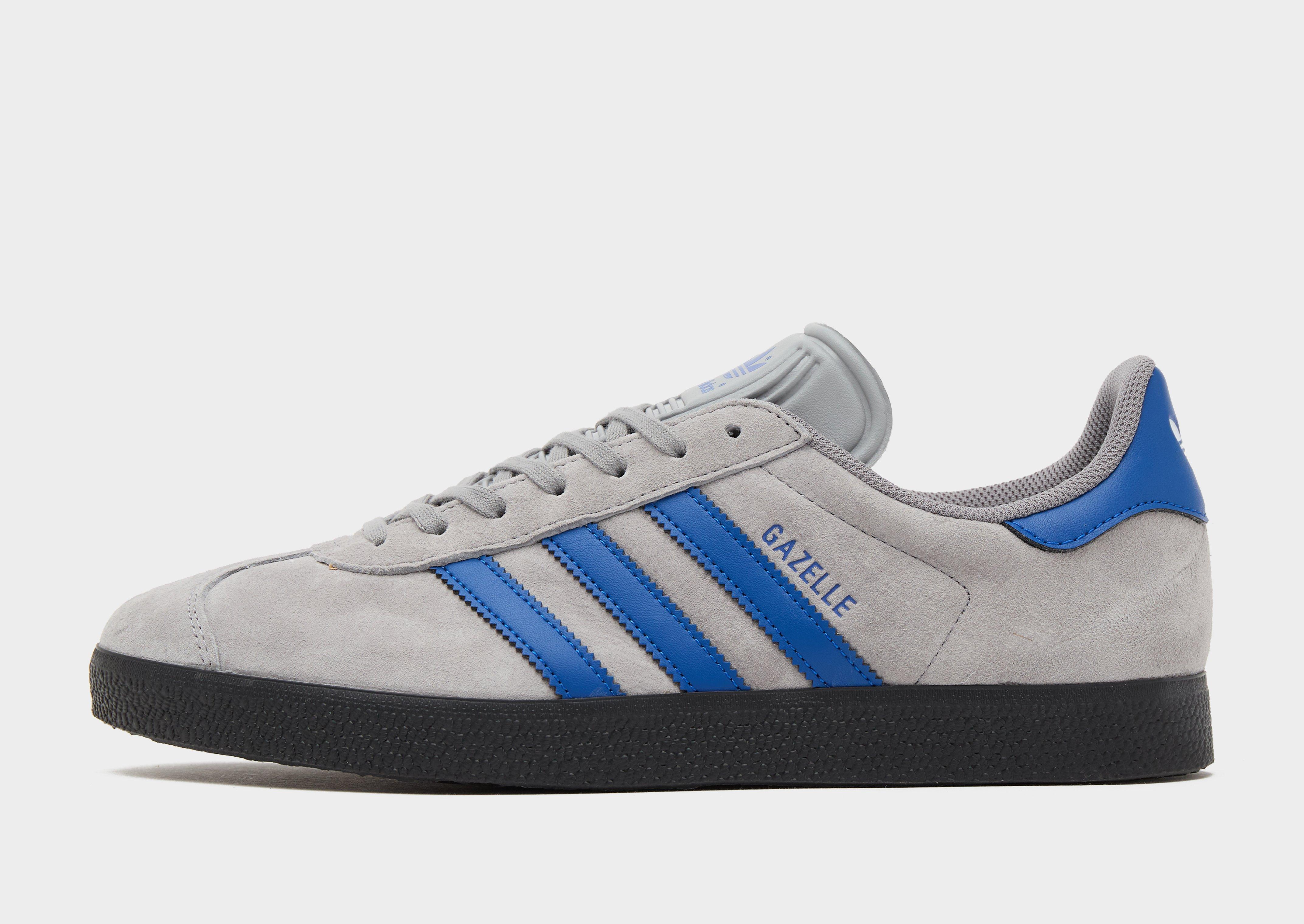 Grey adidas gazelle trainers mens hotsell