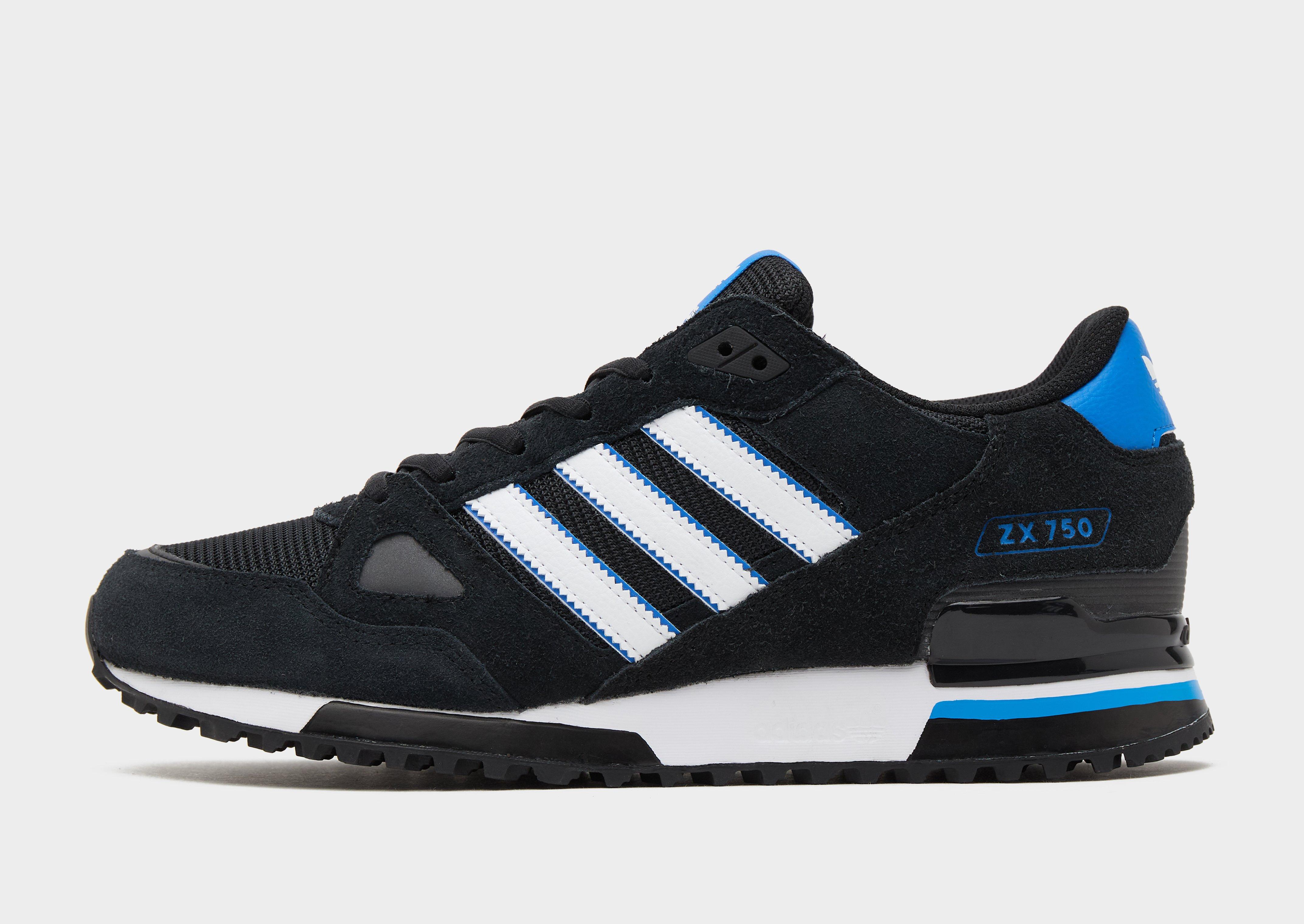 Black adidas Originals ZX 750 JD Sports