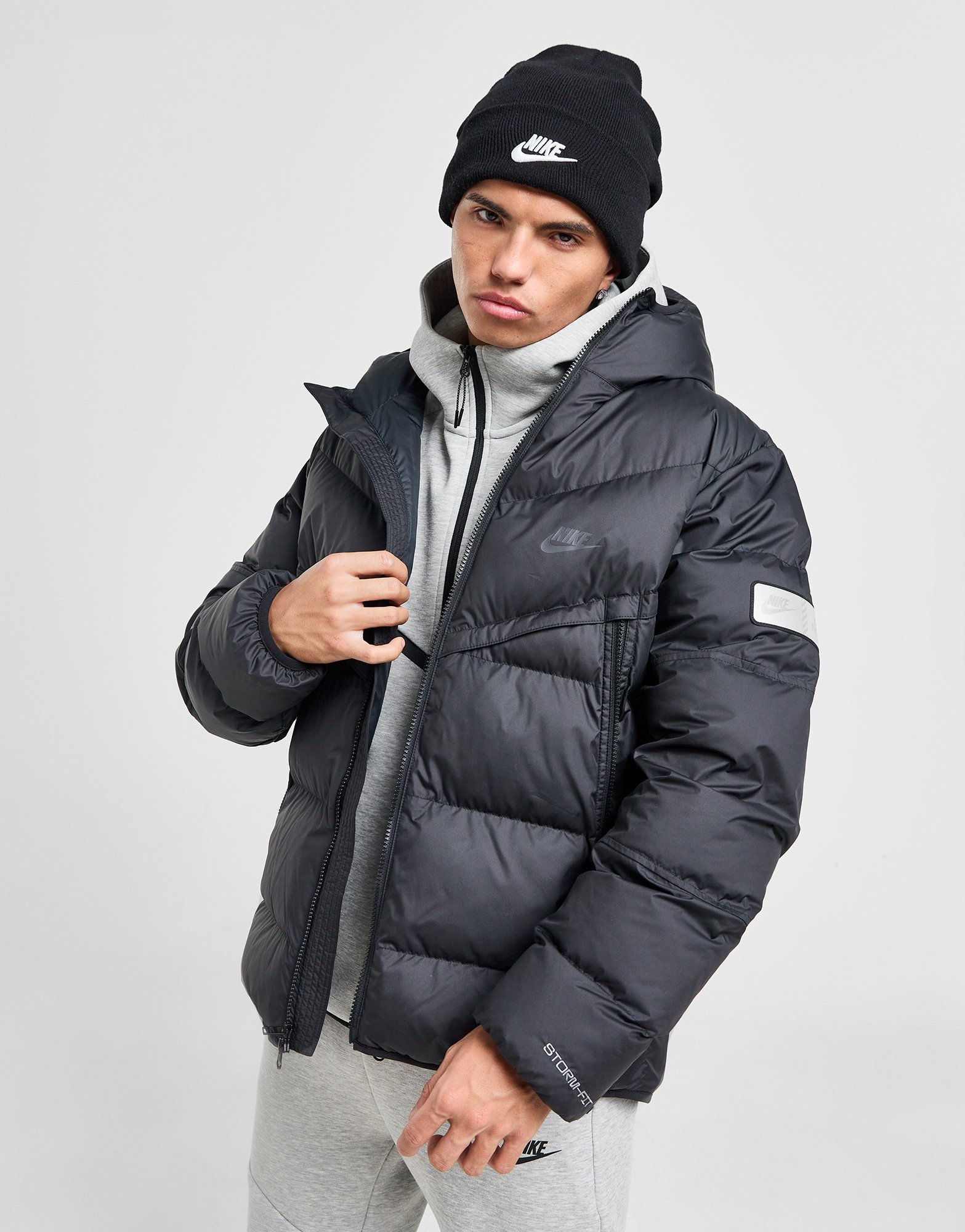 Nike air black jacket on sale