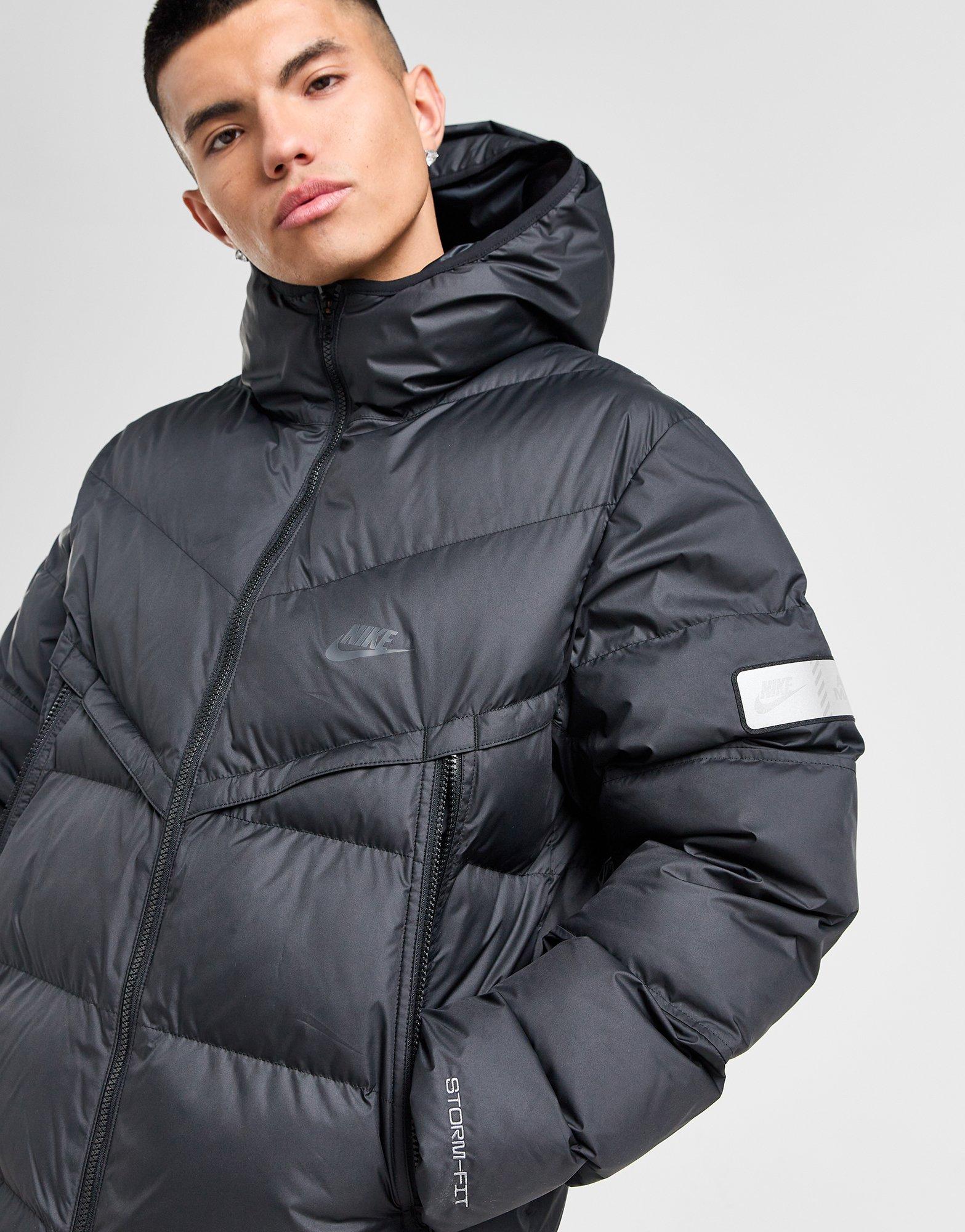 Black nike bubble coat online