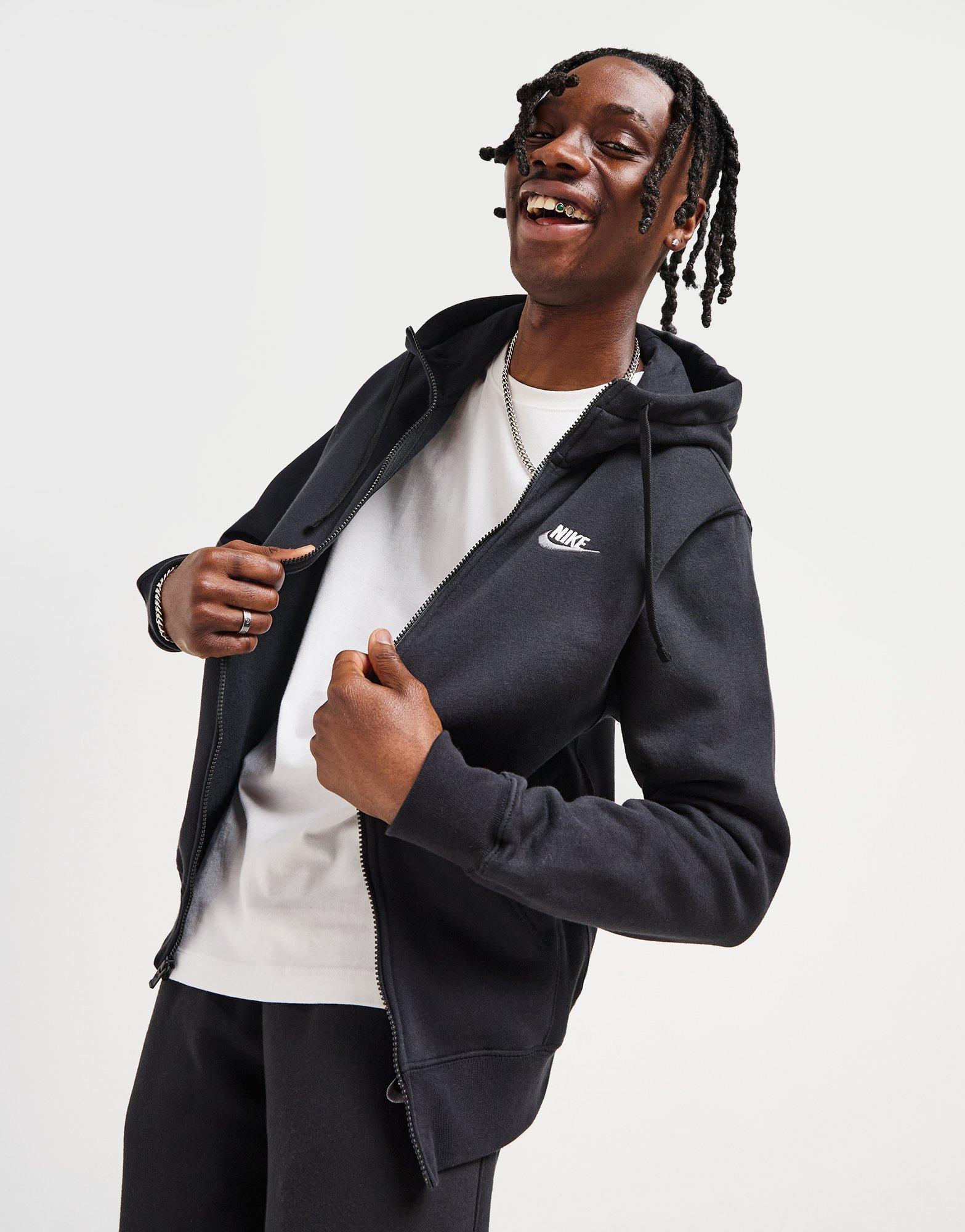 Mens nike hoodie zip sale