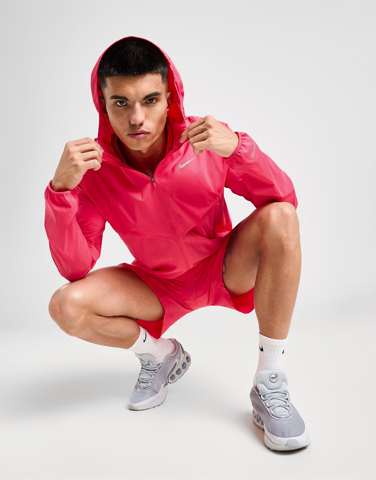 Pink nike windbreaker mens best sale