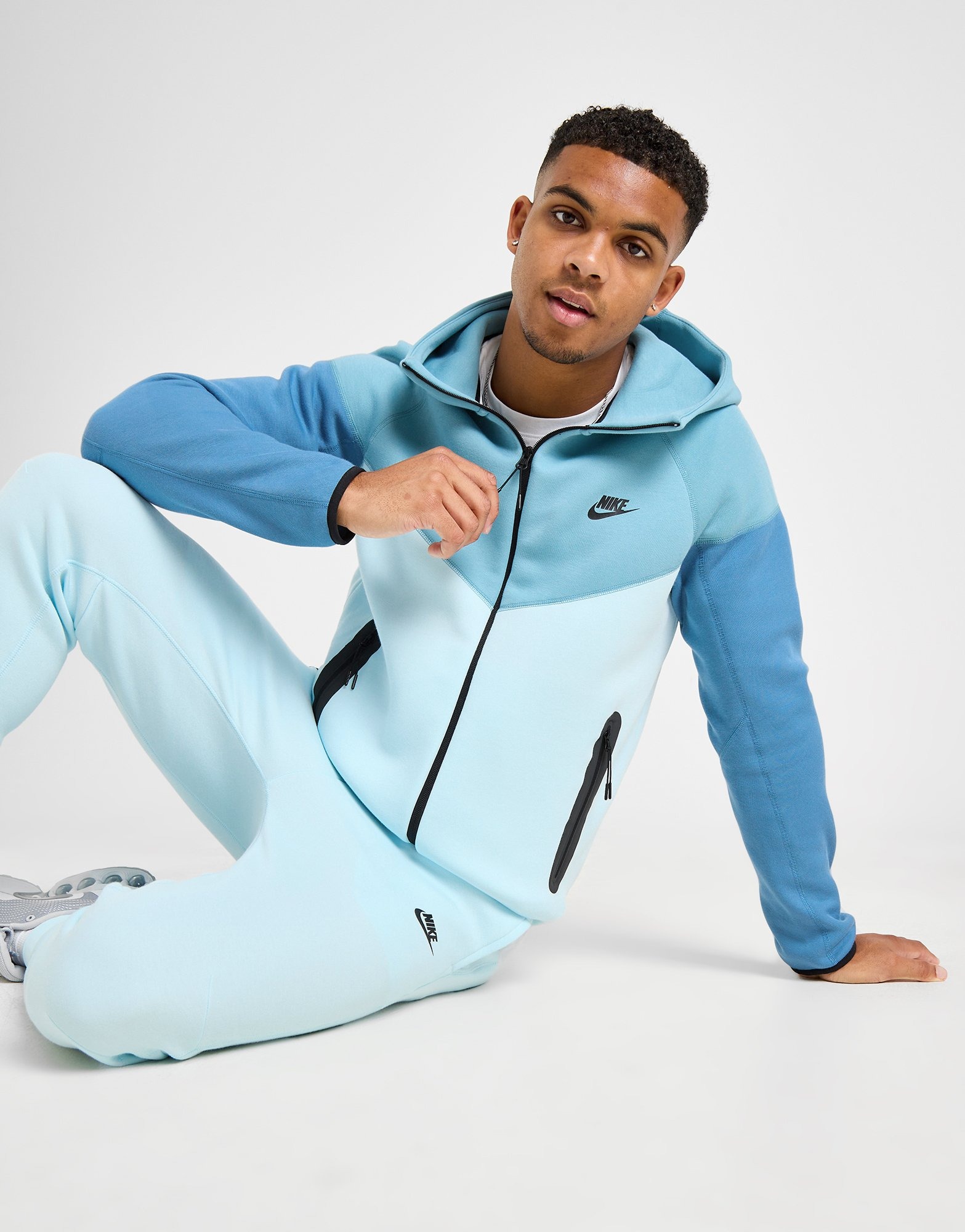 Nike tech blue fleece sale