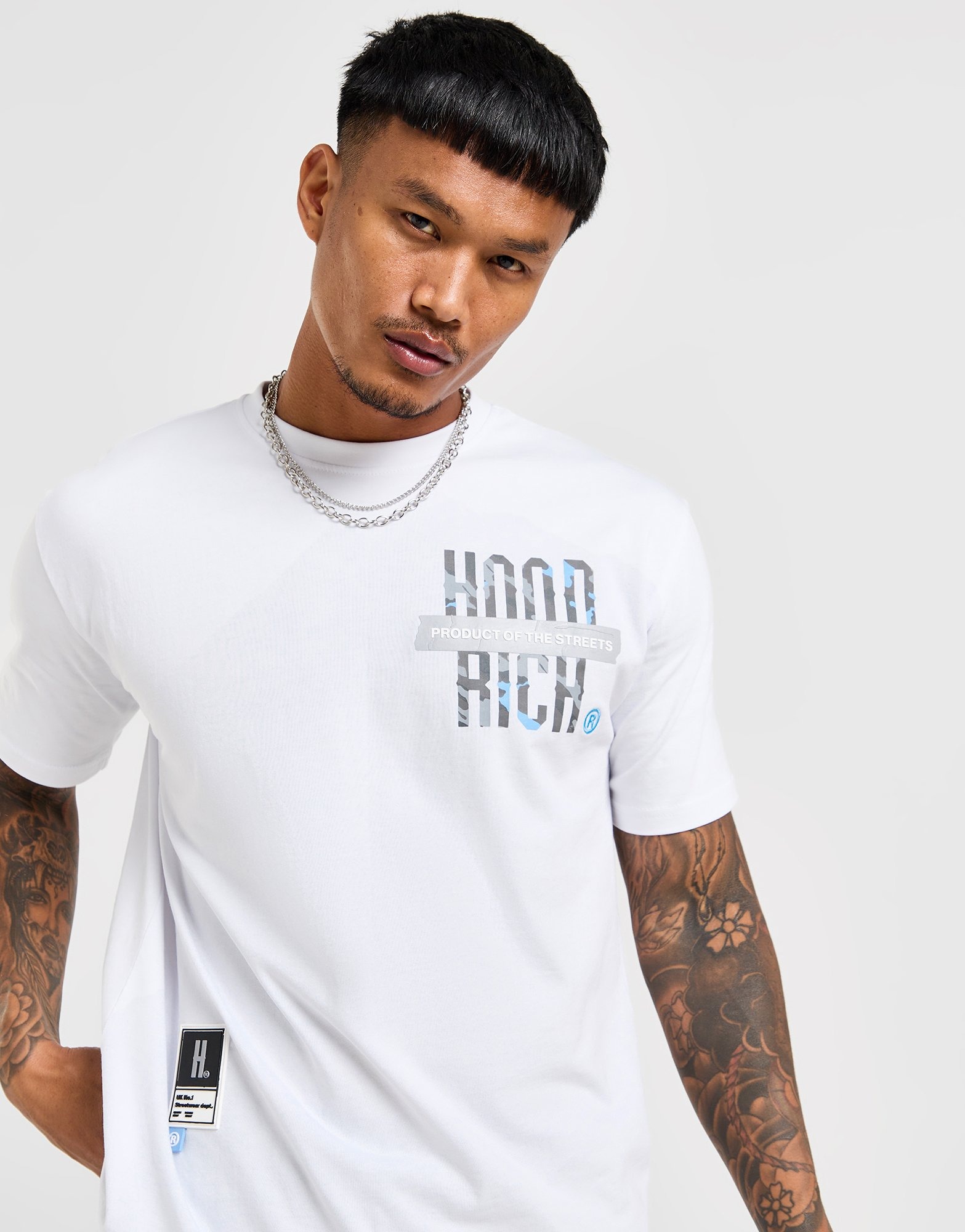 White Hoodrich Territory T-Shirt | JD Sports UK