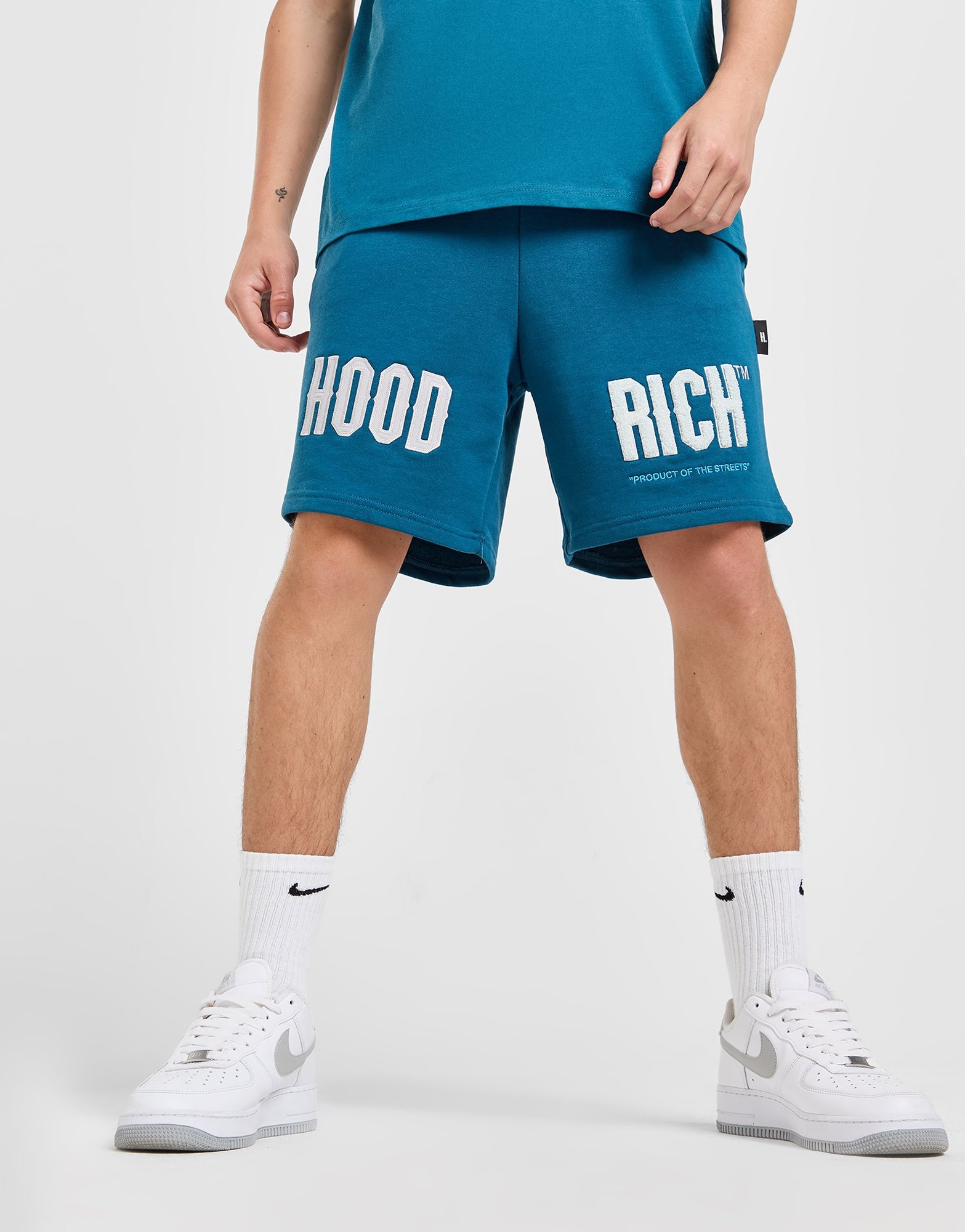 Blue Hoodrich Fade Shorts - JD Sports