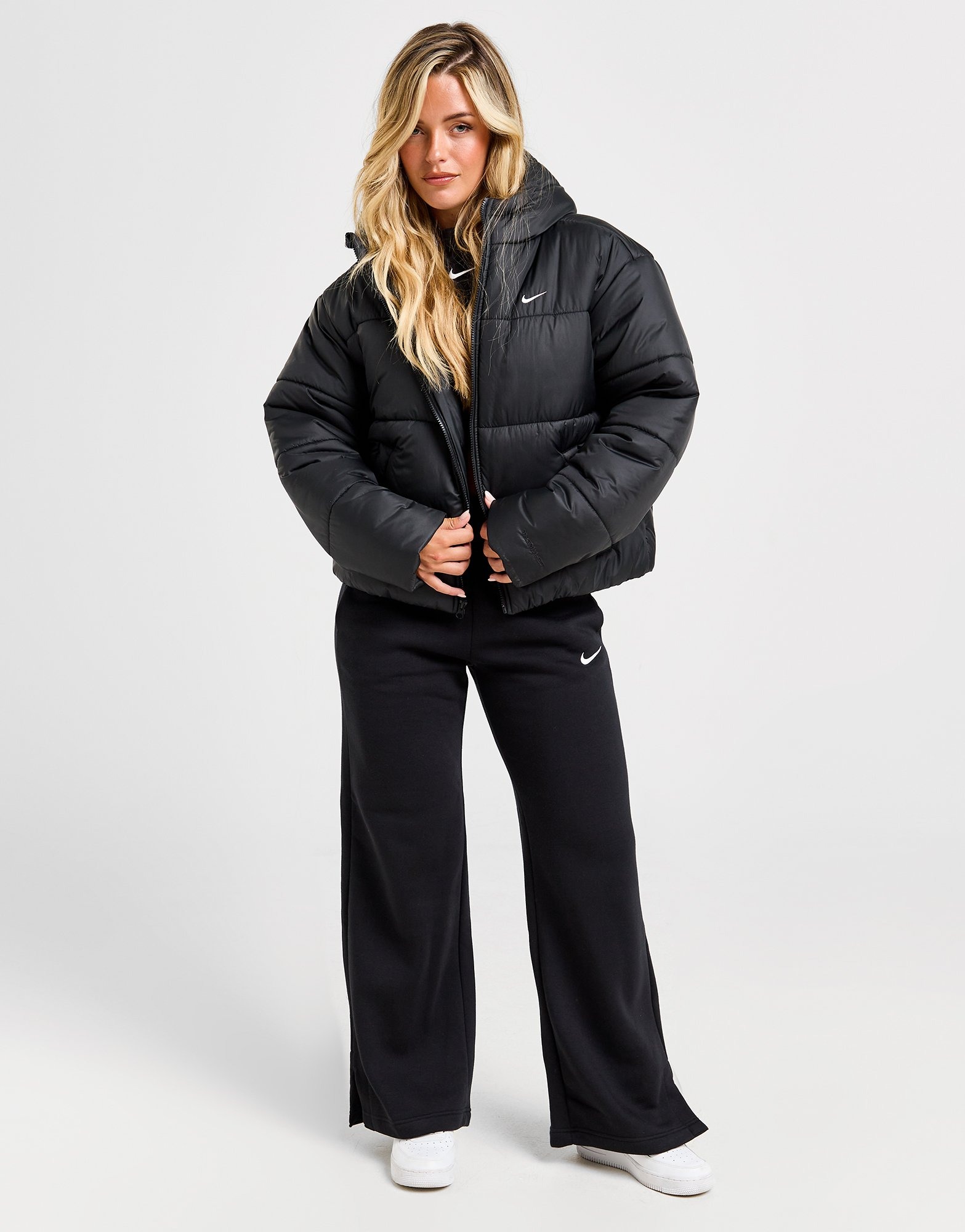 Nike cropped puffer jacket online