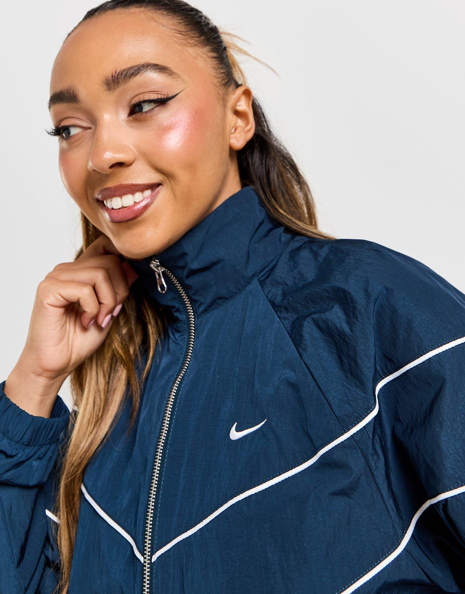 Nike woven colorblock full zip jacket womens best sale