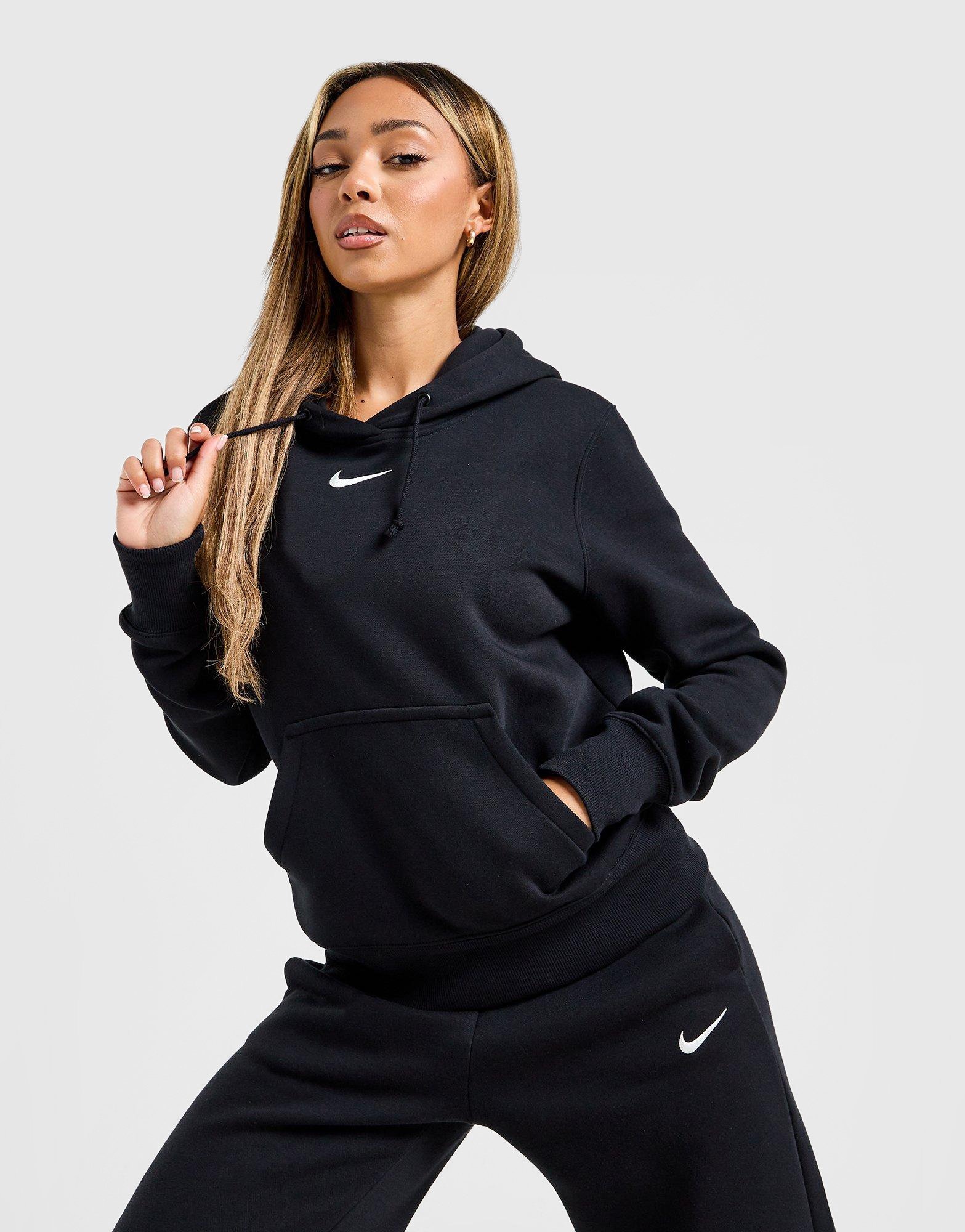 Nike Sweat à Capuche Sportswear Phoenix Fleece Femme Noir- JD Sports France 