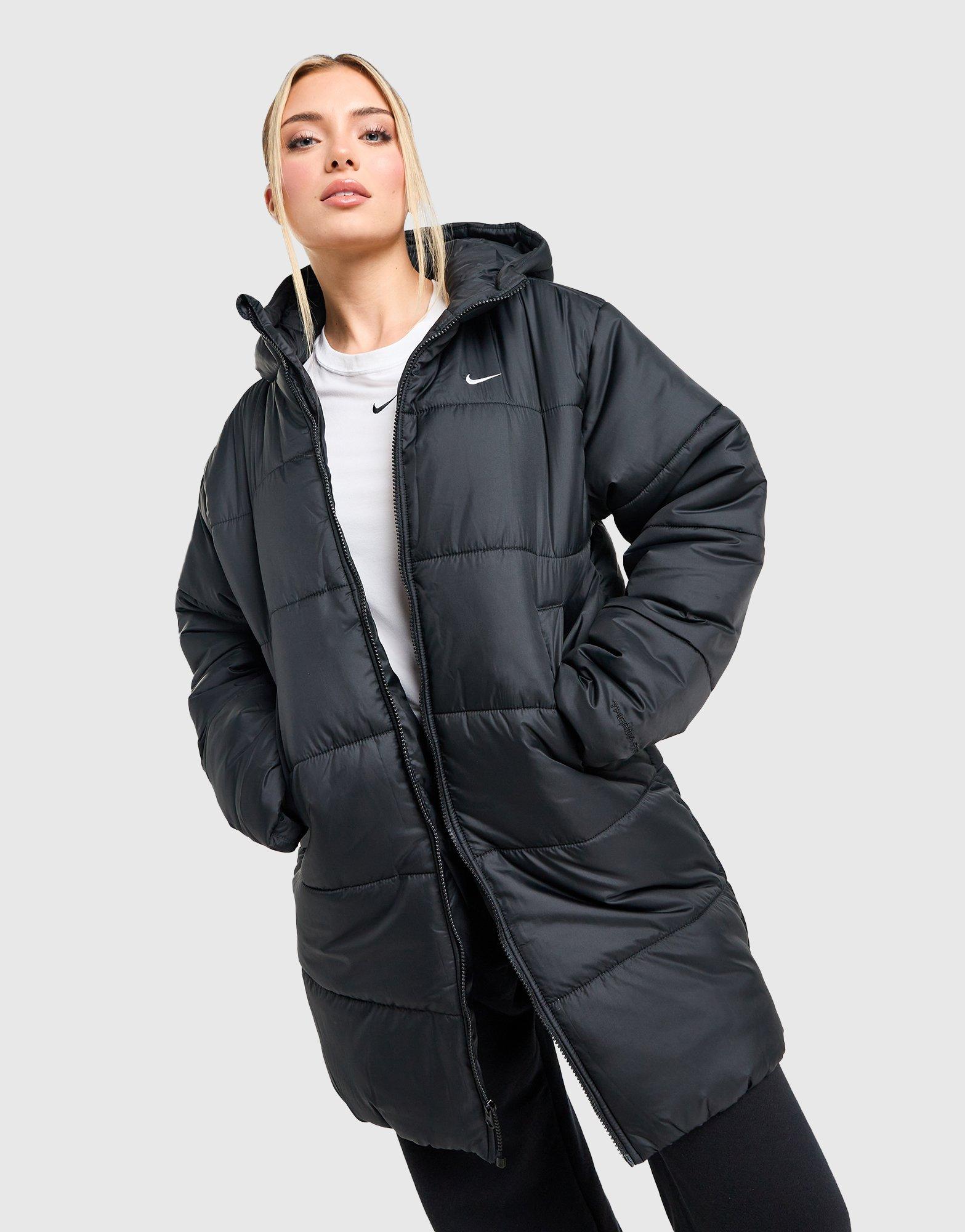 Black nike puffer coat sale