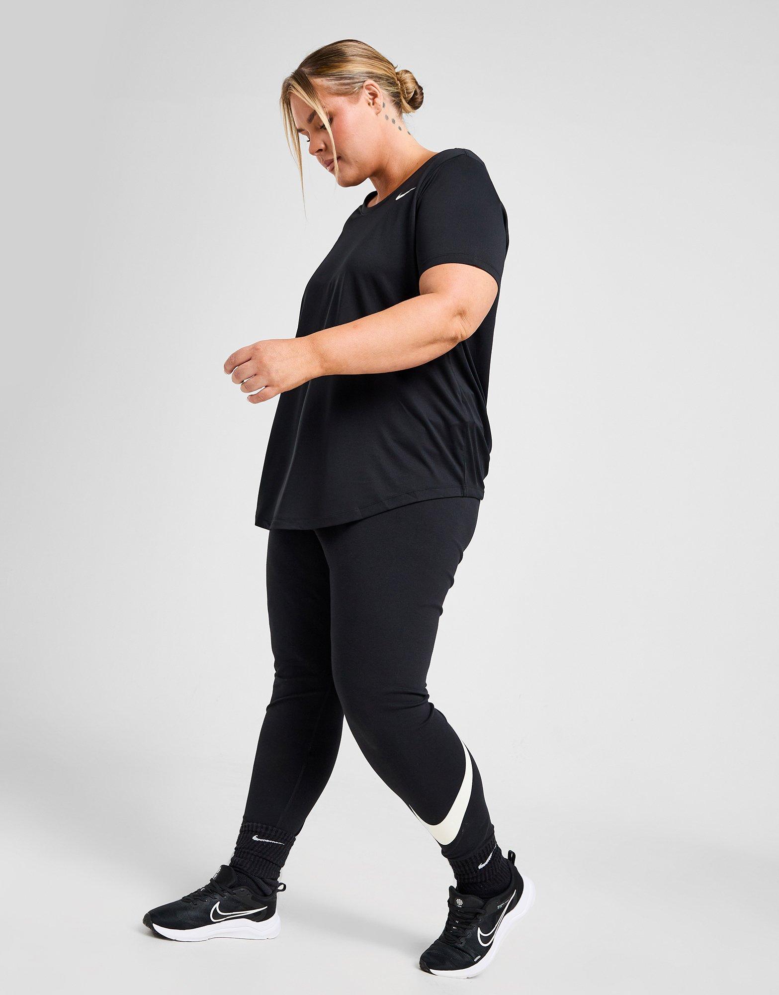 Black Nike Plus Size Swoosh Leggings JD Sports Malaysia