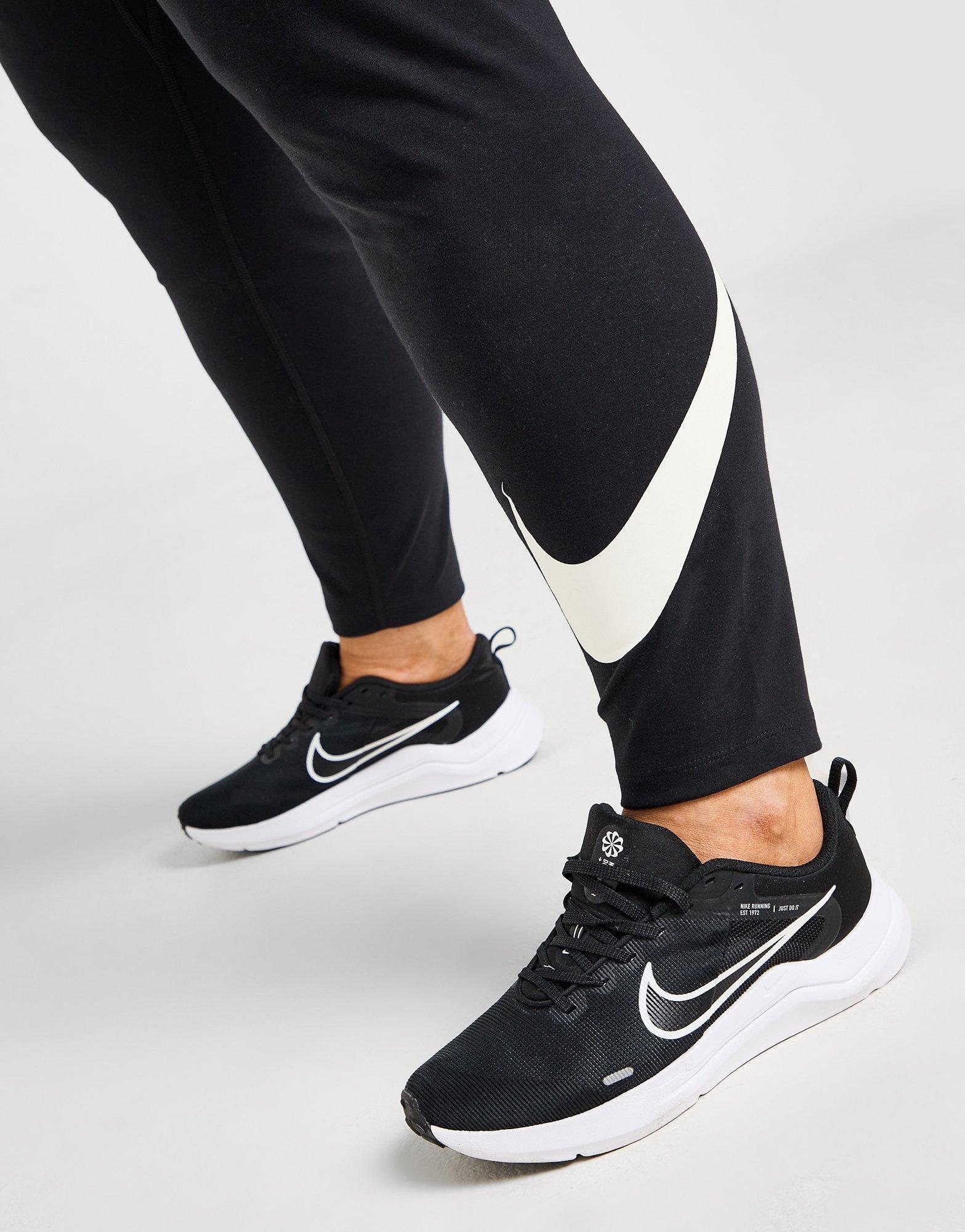 Black Nike Plus Size Swoosh Leggings JD Sports UK