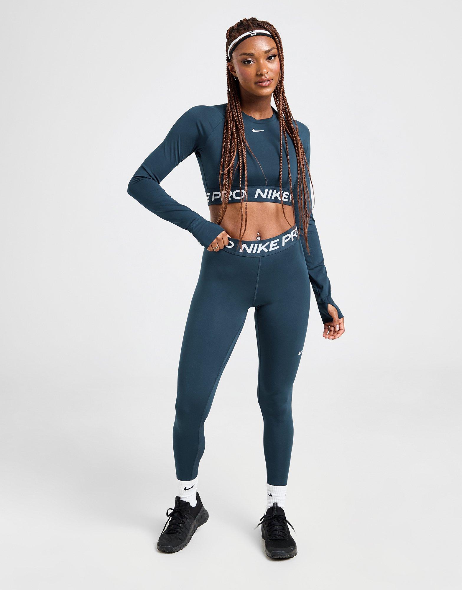 Nike Training Pro Long Sleeve Crop Top