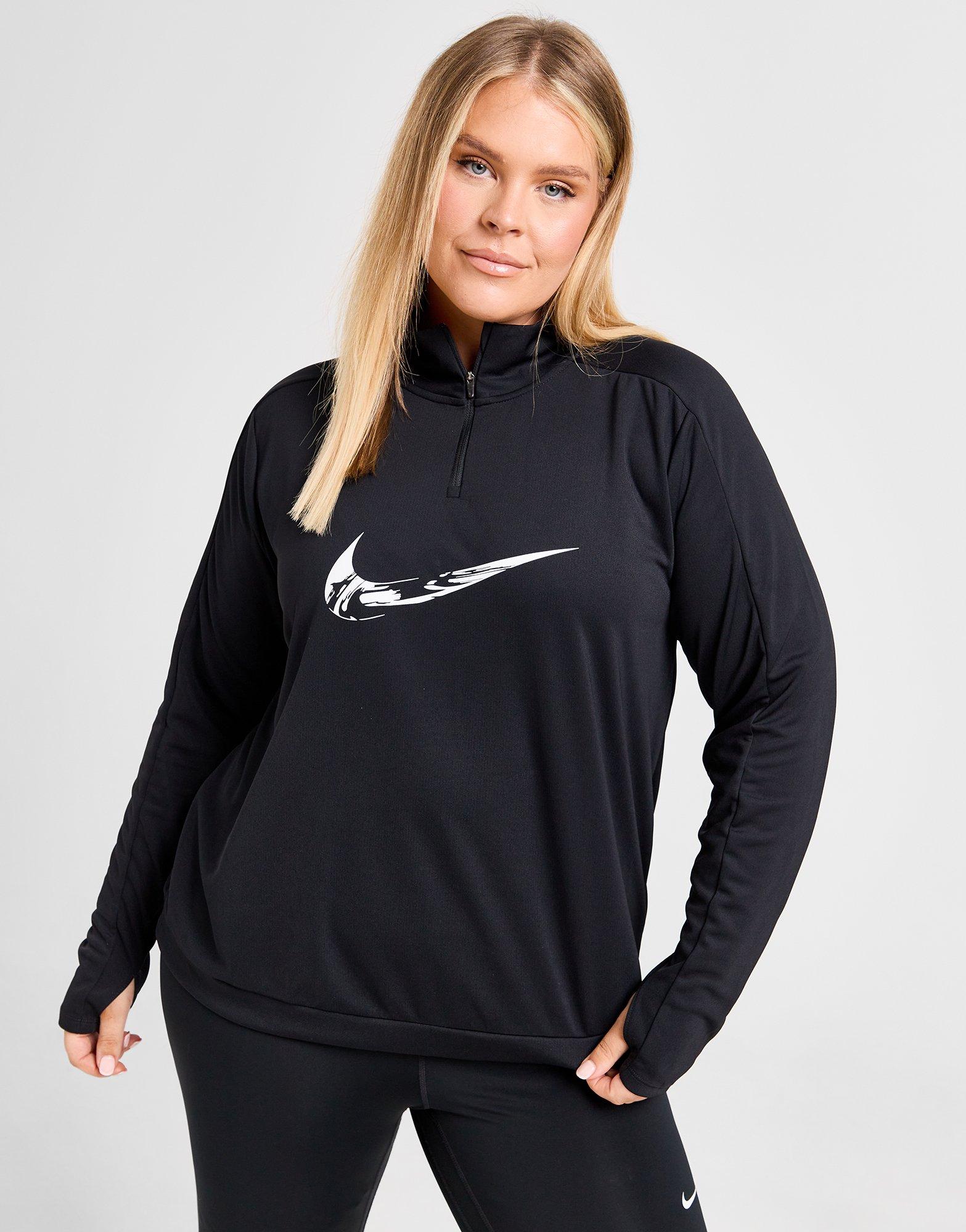 Nike Plus Size Swoosh 1/4 Zip Top