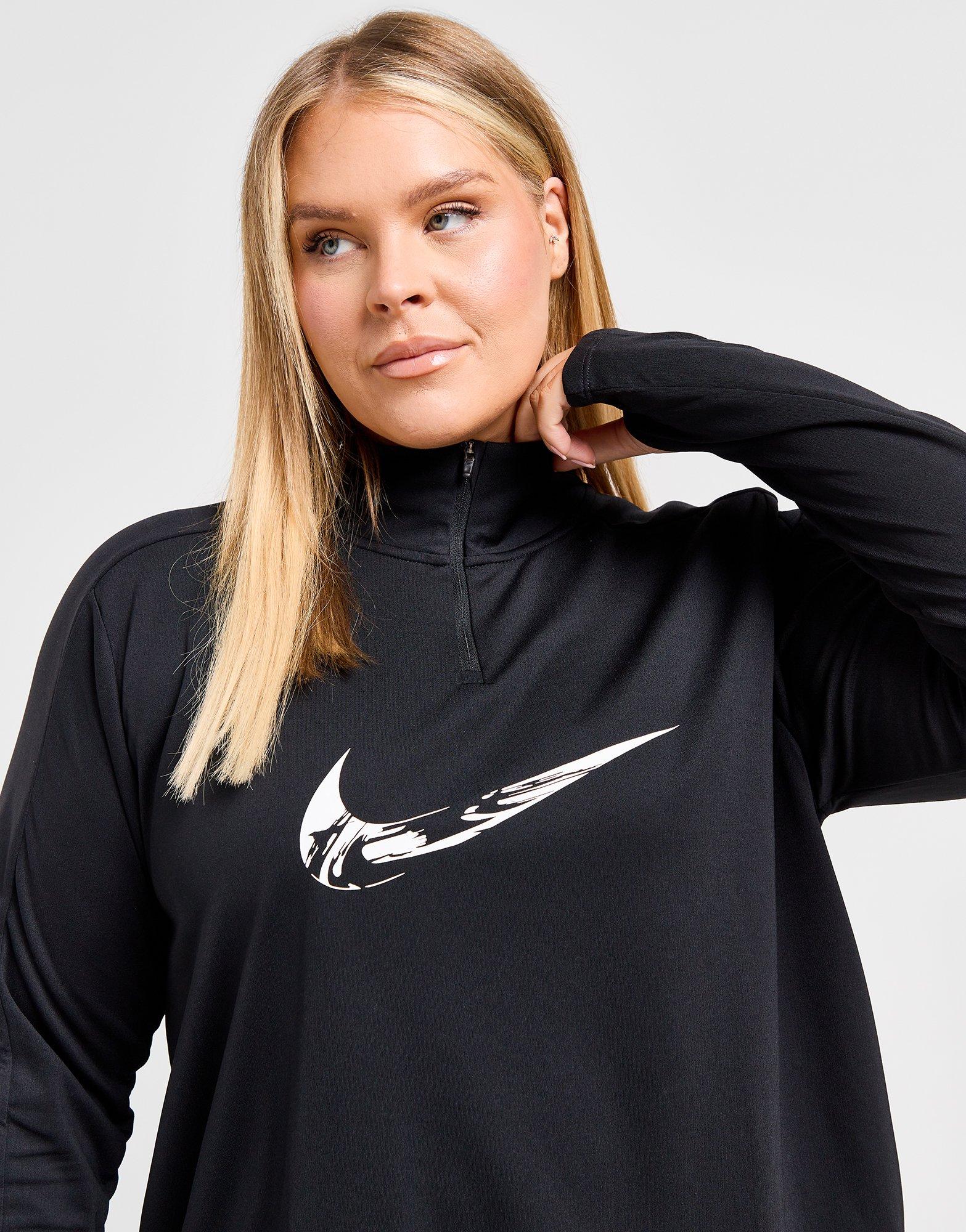 Nike Plus Size Swoosh 1/4 Zip Top