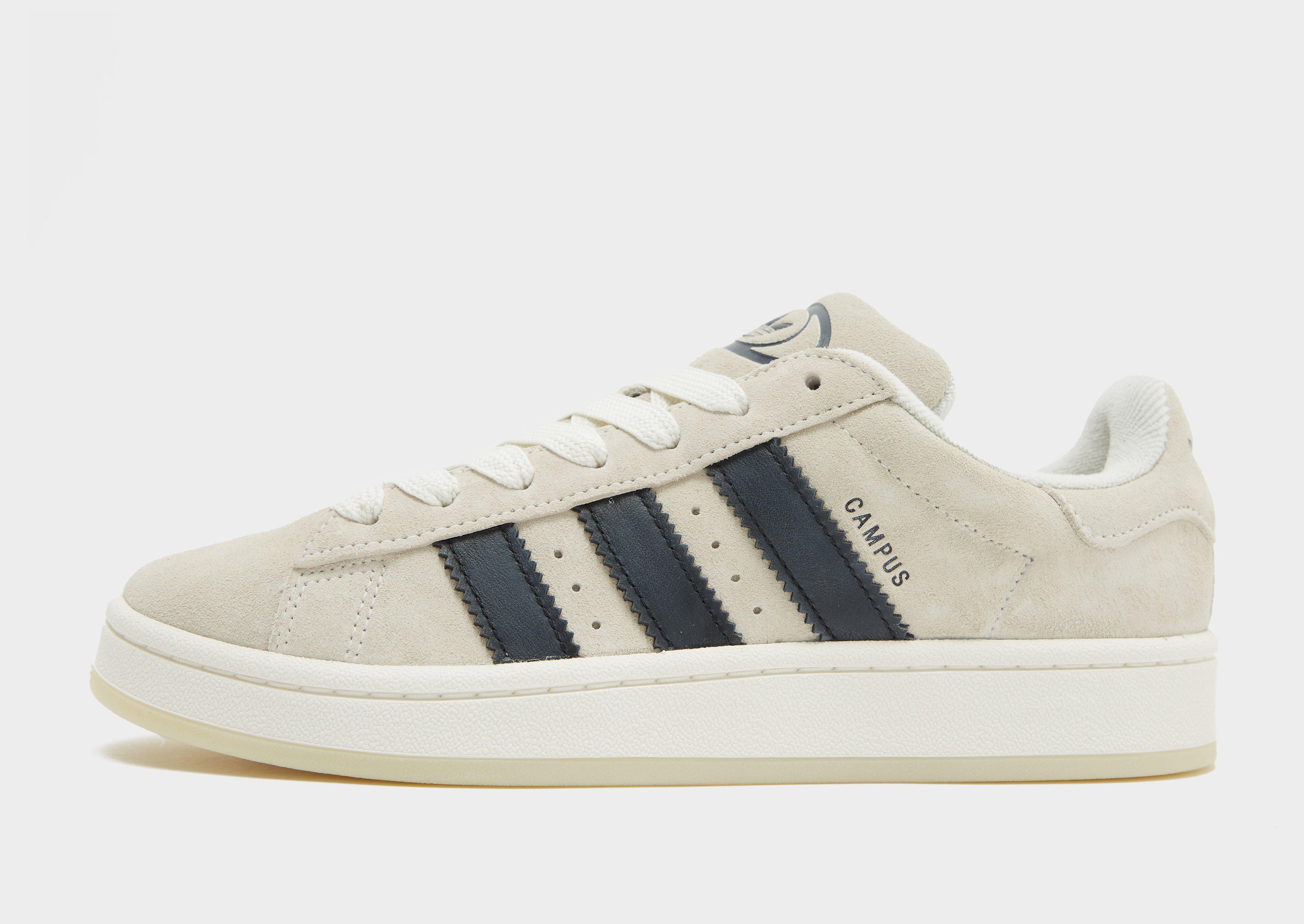 Adidas campus white leather best sale