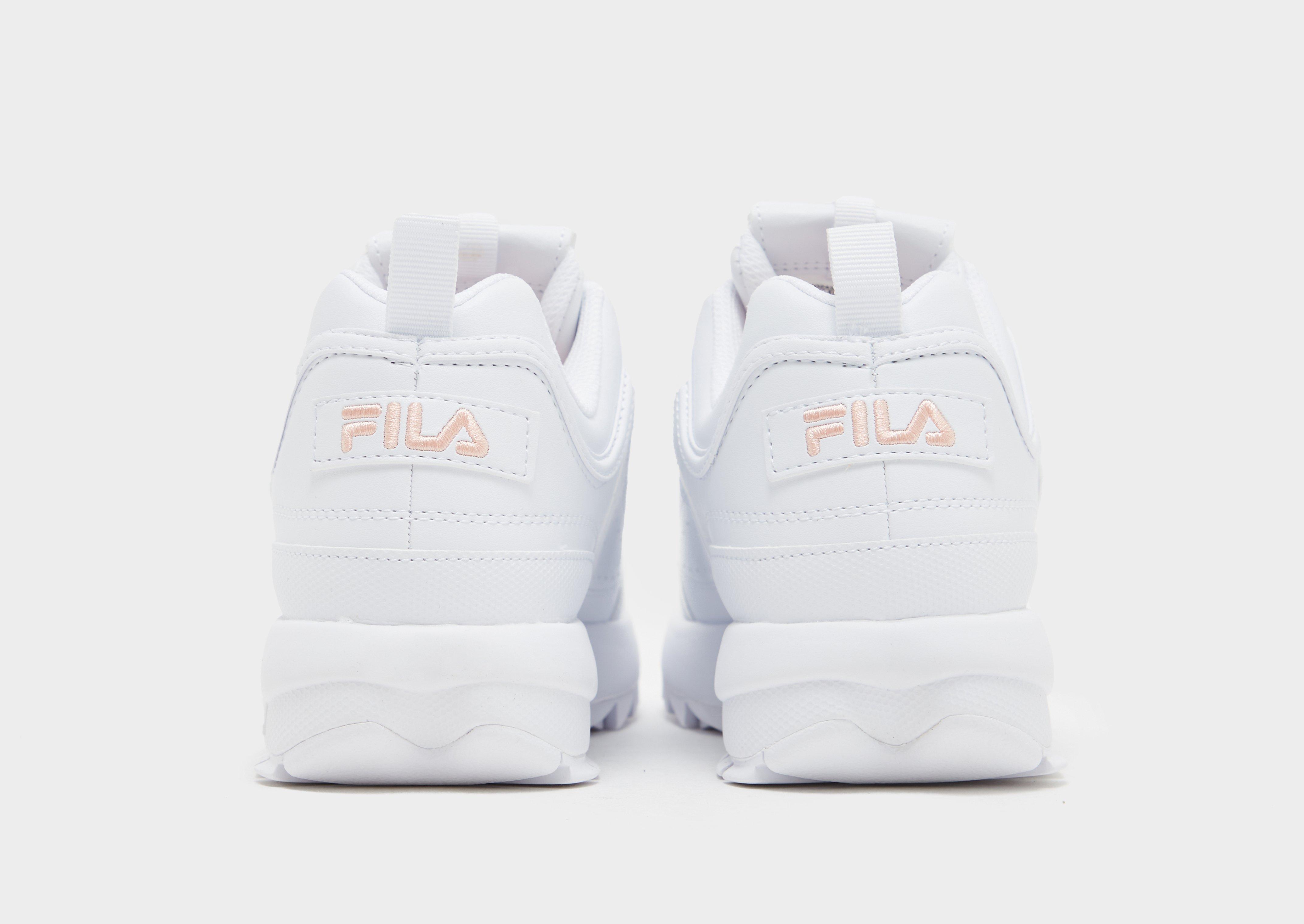 Fila disruptor ii junior blanche logo bleu best sale