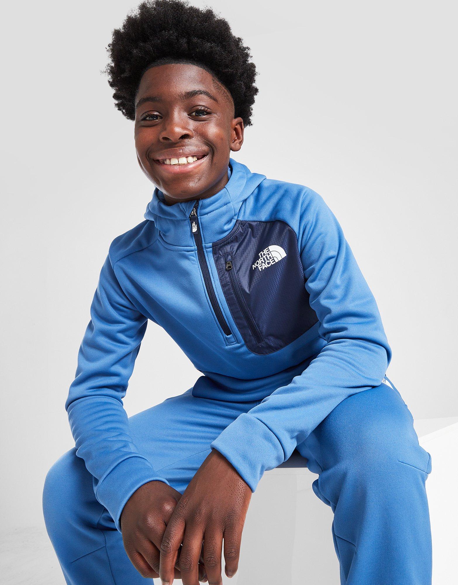 The North Face Mittellegi 1 2 Zip Hoodie Kinder Blau JD Sports Deutschland