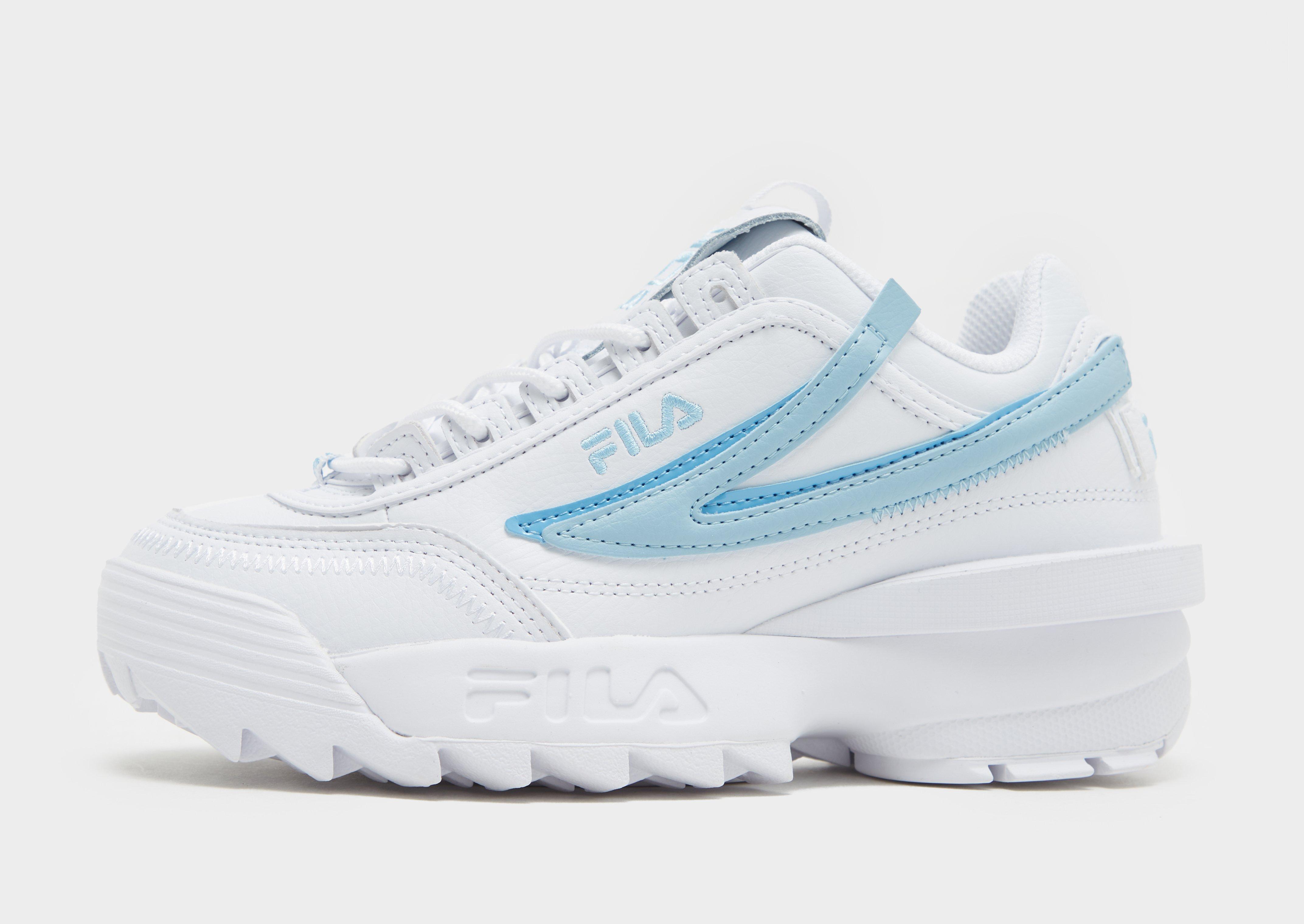 Fila disruptor ii trainers white heart exclusive hotsell