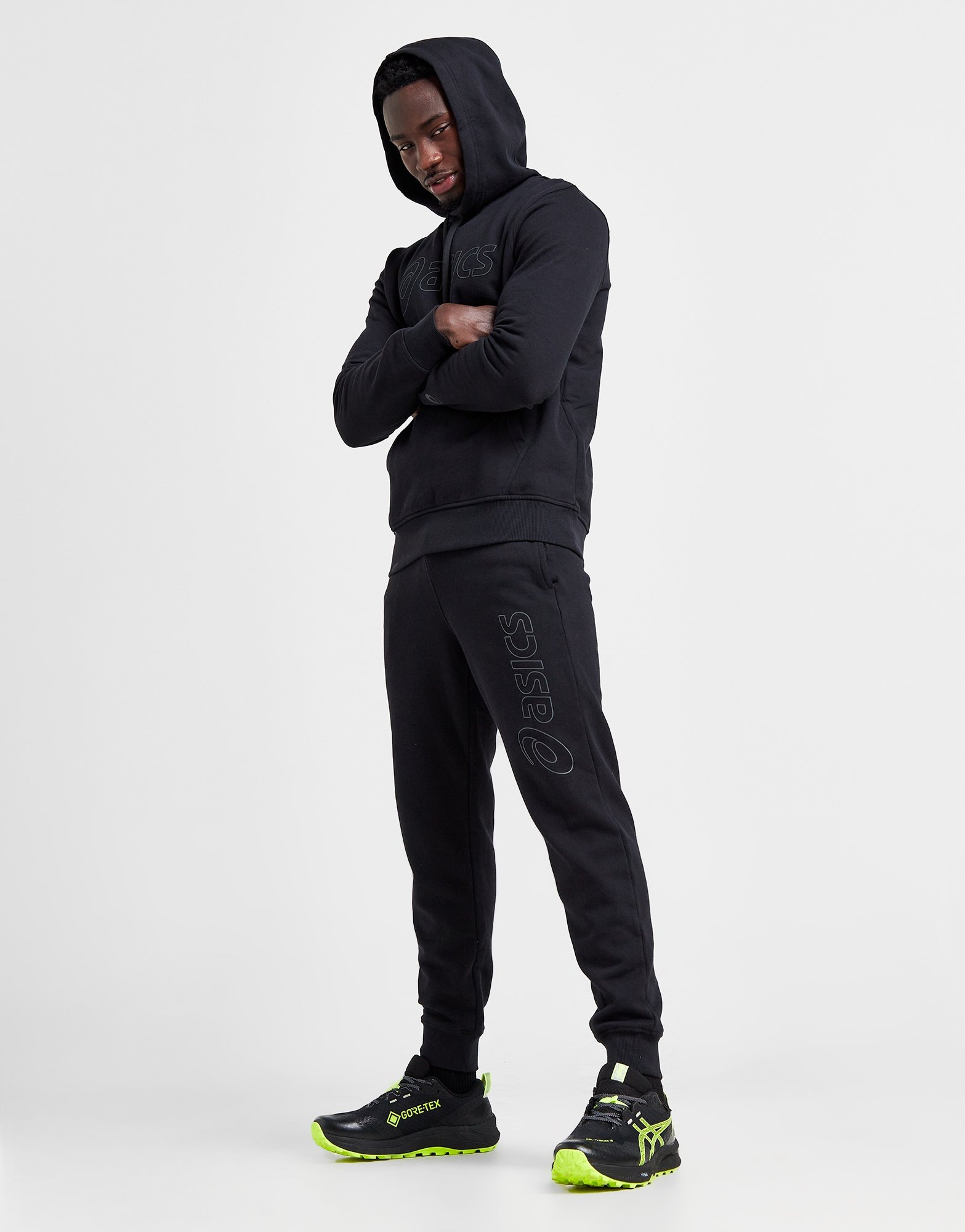 ASICS Pantaloni della Tuta Logo in Nero JD Sports