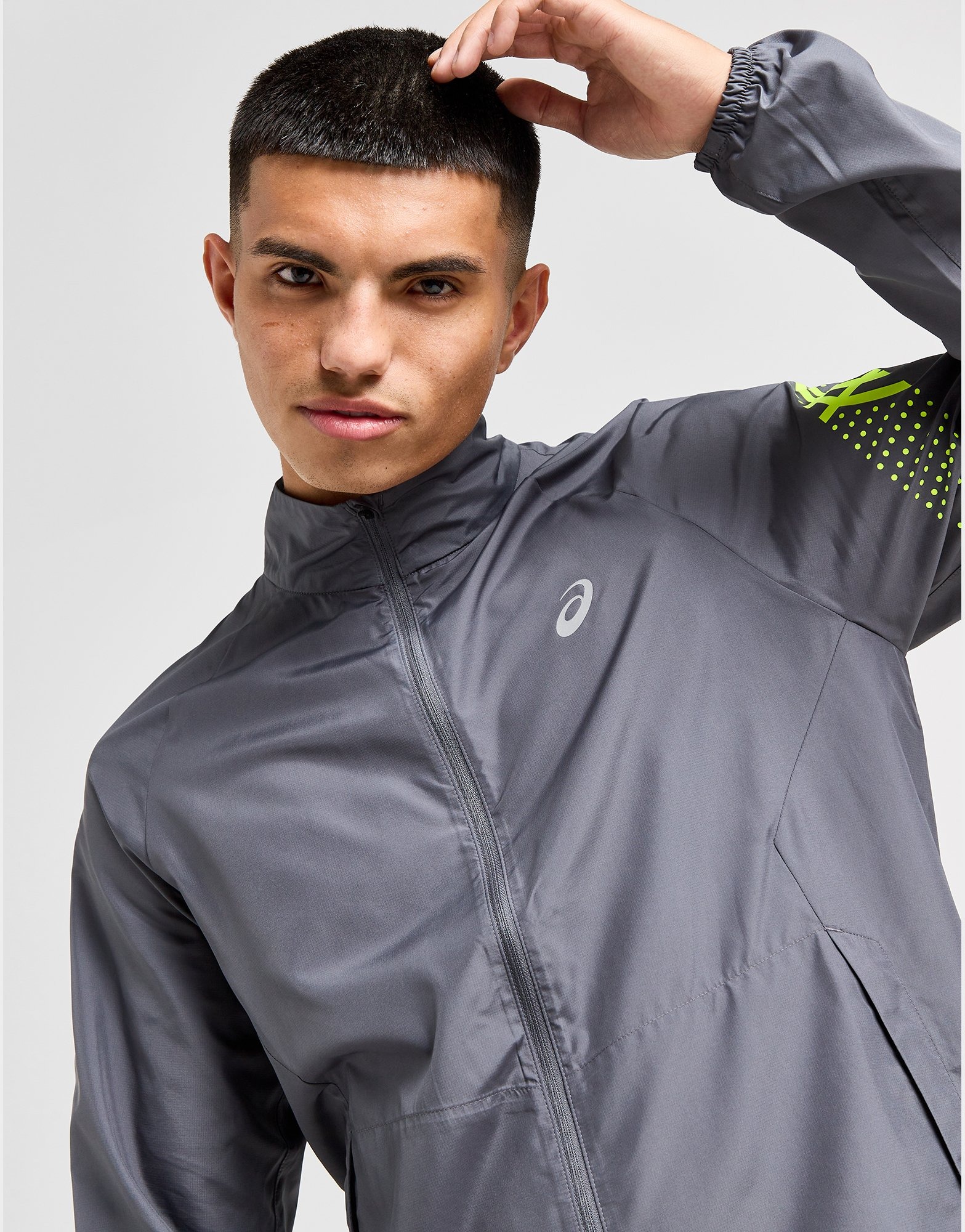 Grey ASICS Icon Jacket | JD Sports UK