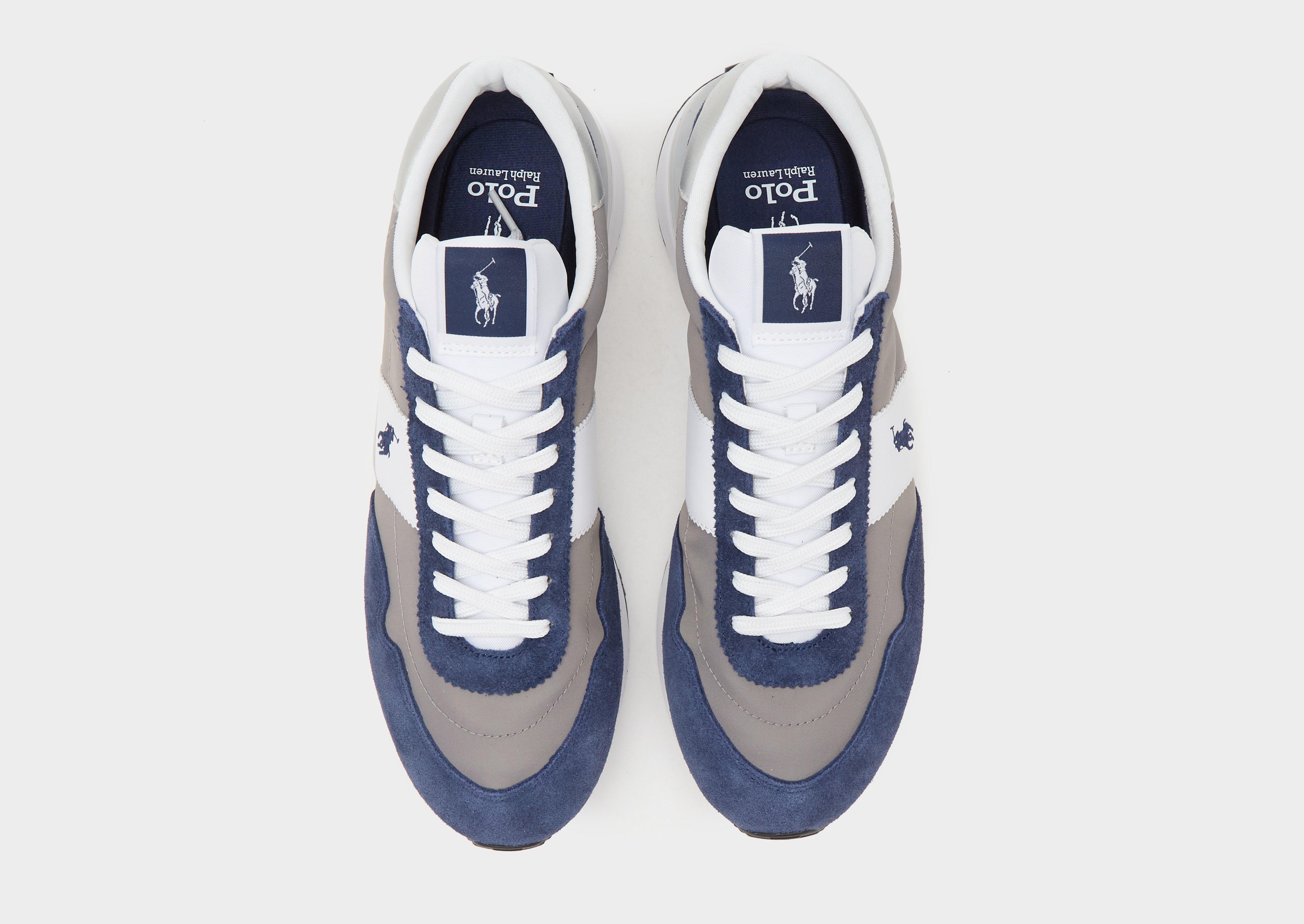 Blue and white polo shoes hot sale