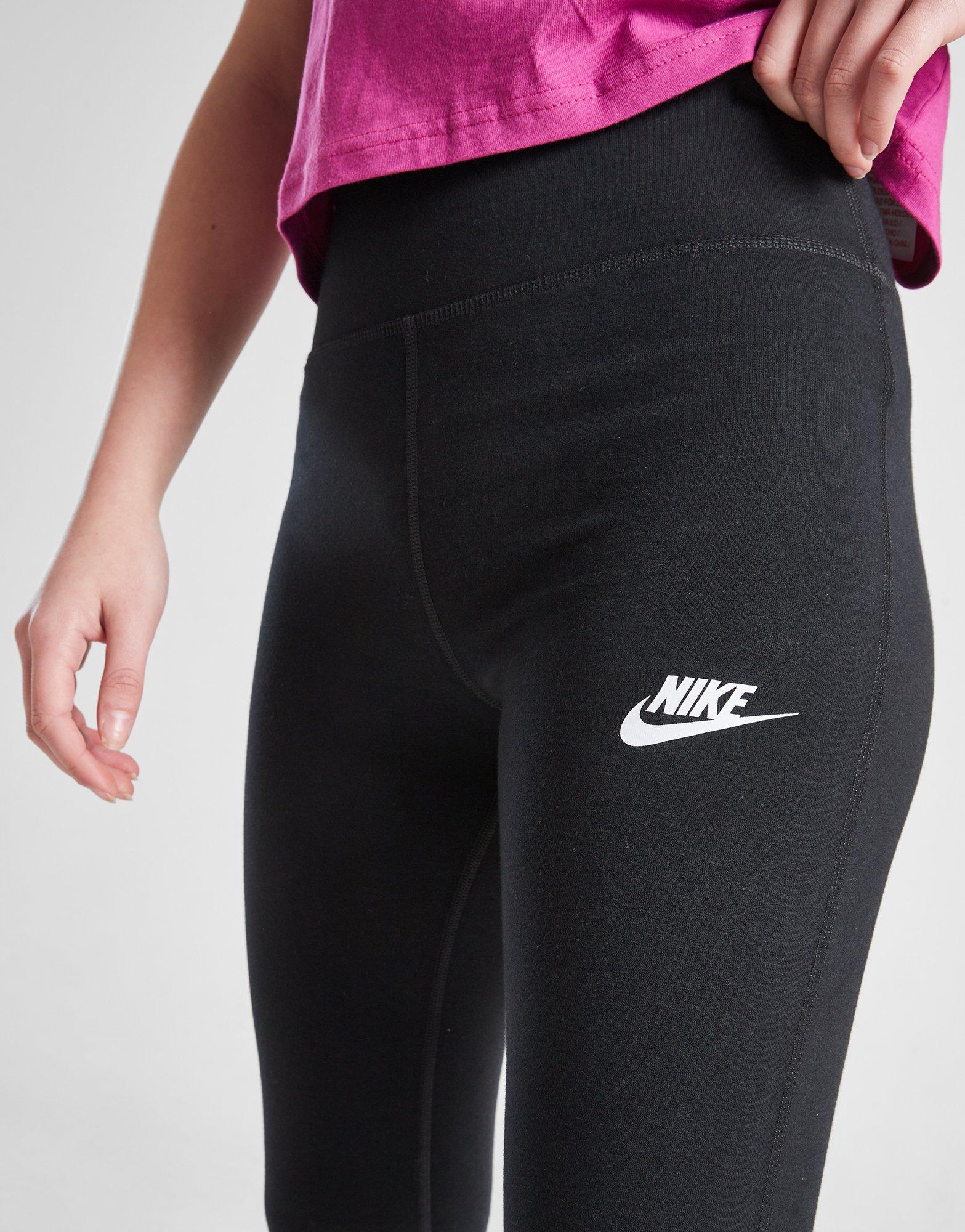 Black Nike Girls' Flare Tights Junior JD Sports Global