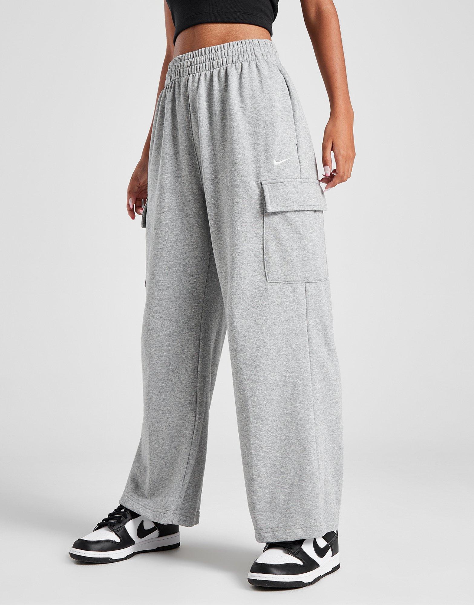 Grey Nike Wide Leg Cargo Joggers Junior s JD Sports