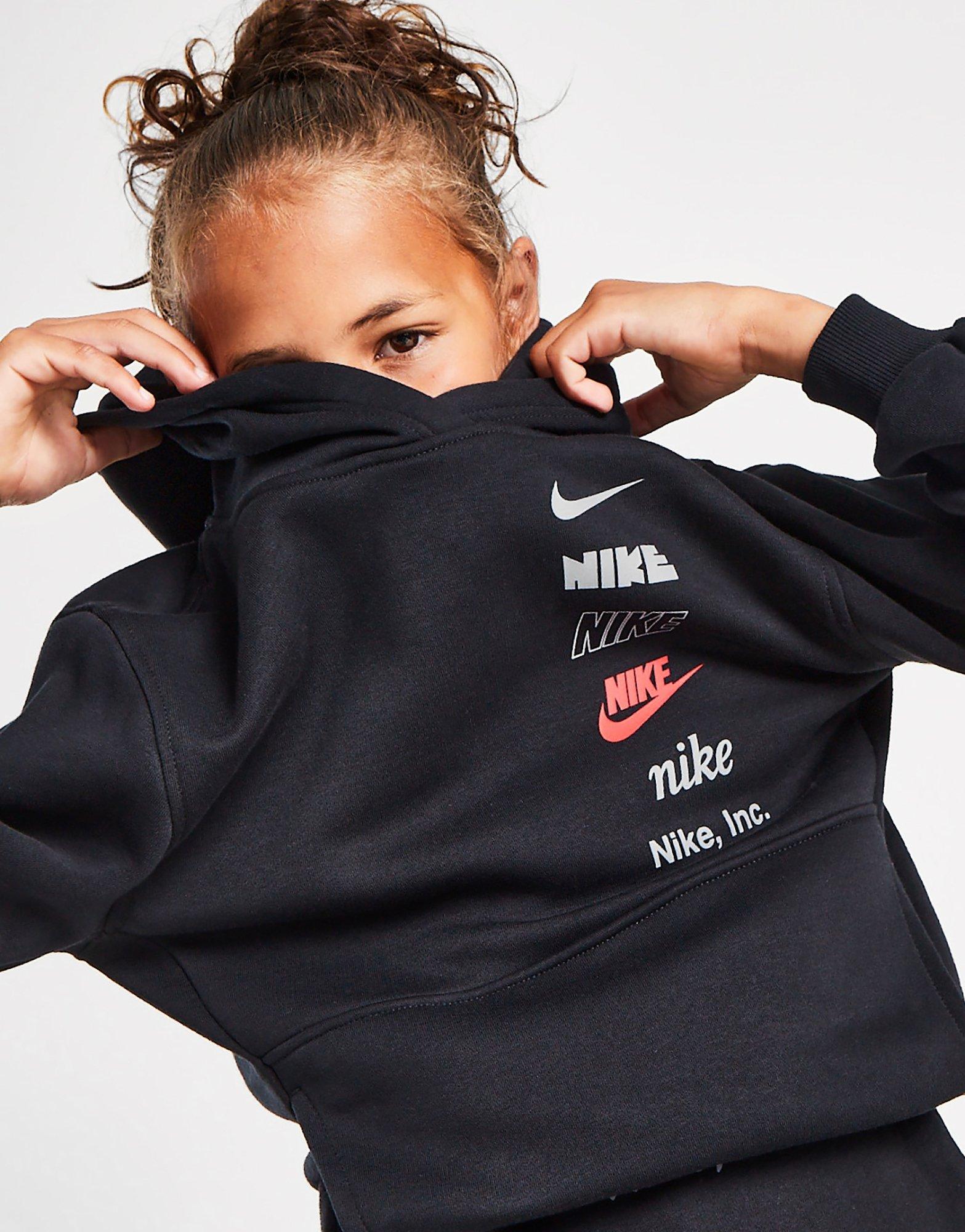 Nike Multi Logo Hoodie Junior