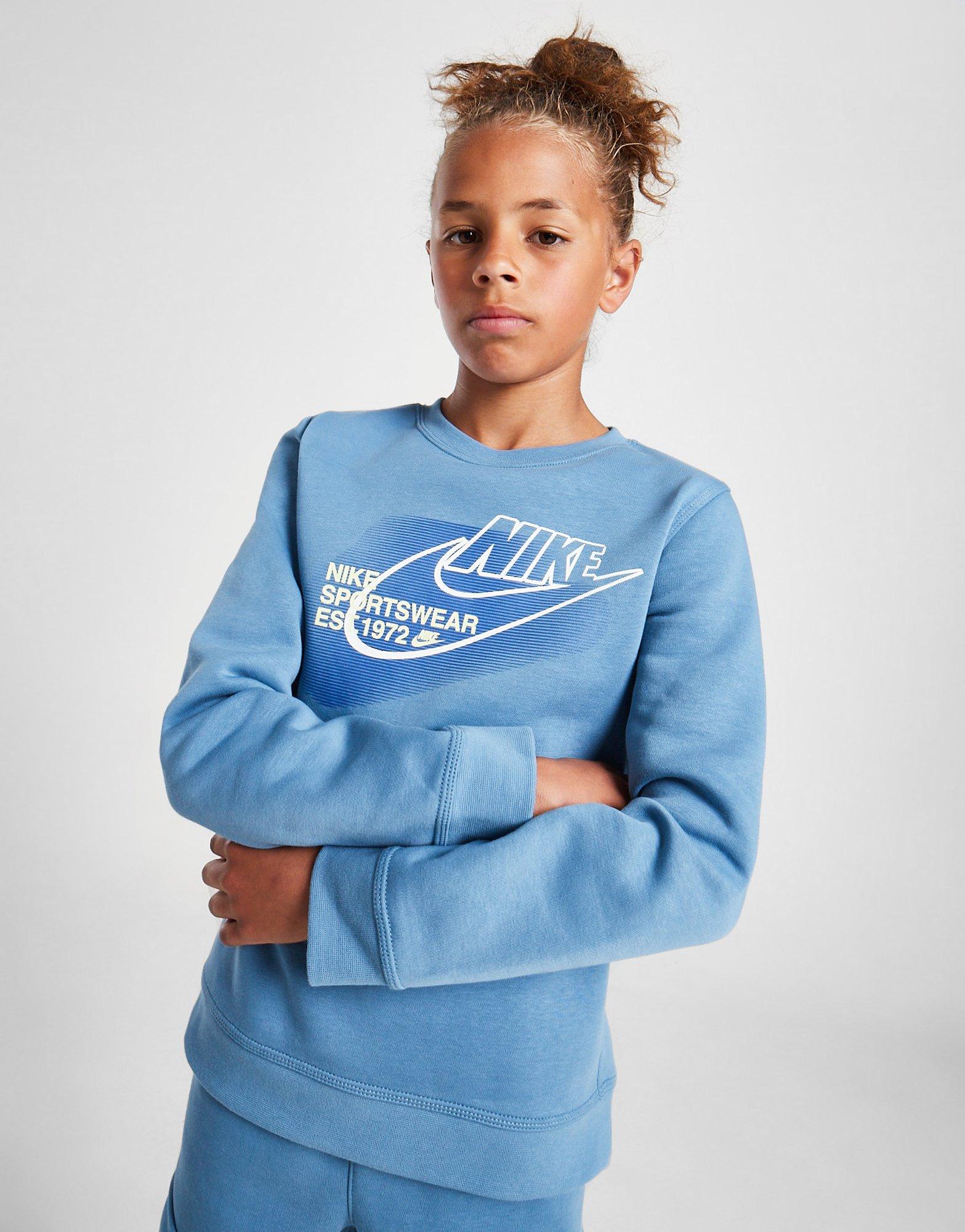 Nike Sportswear Graphic Logo Crew Sweatshirt Junior