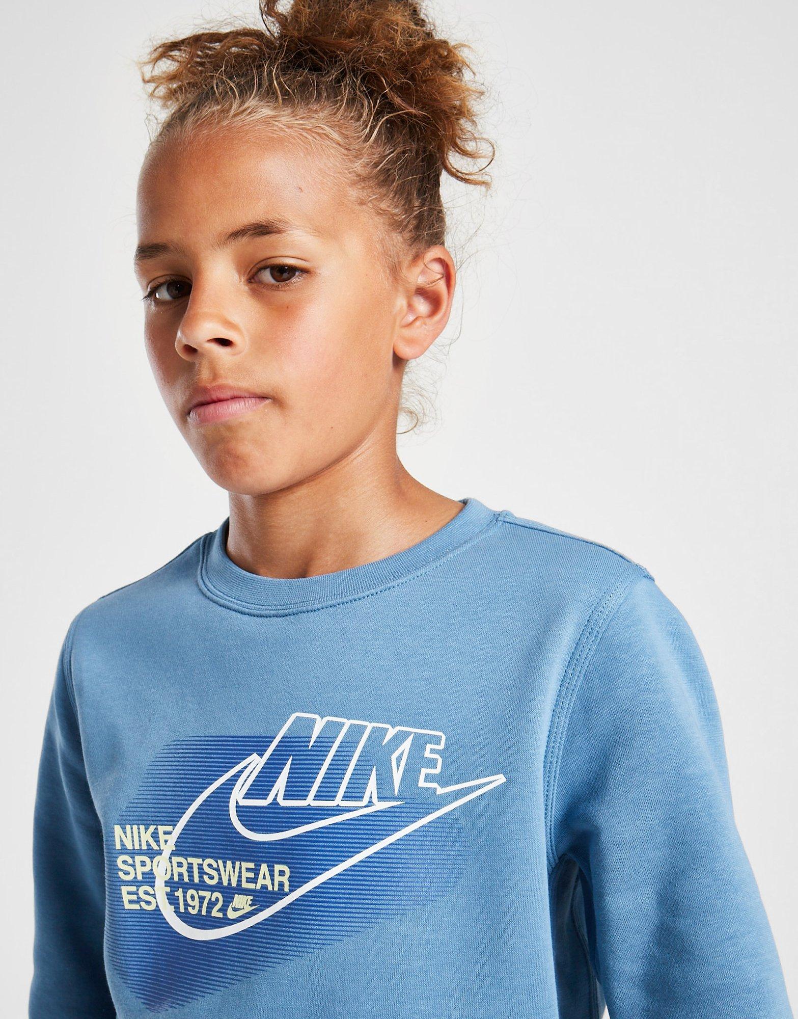 Nike Sportswear Graphic Logo Crew Sweatshirt Junior