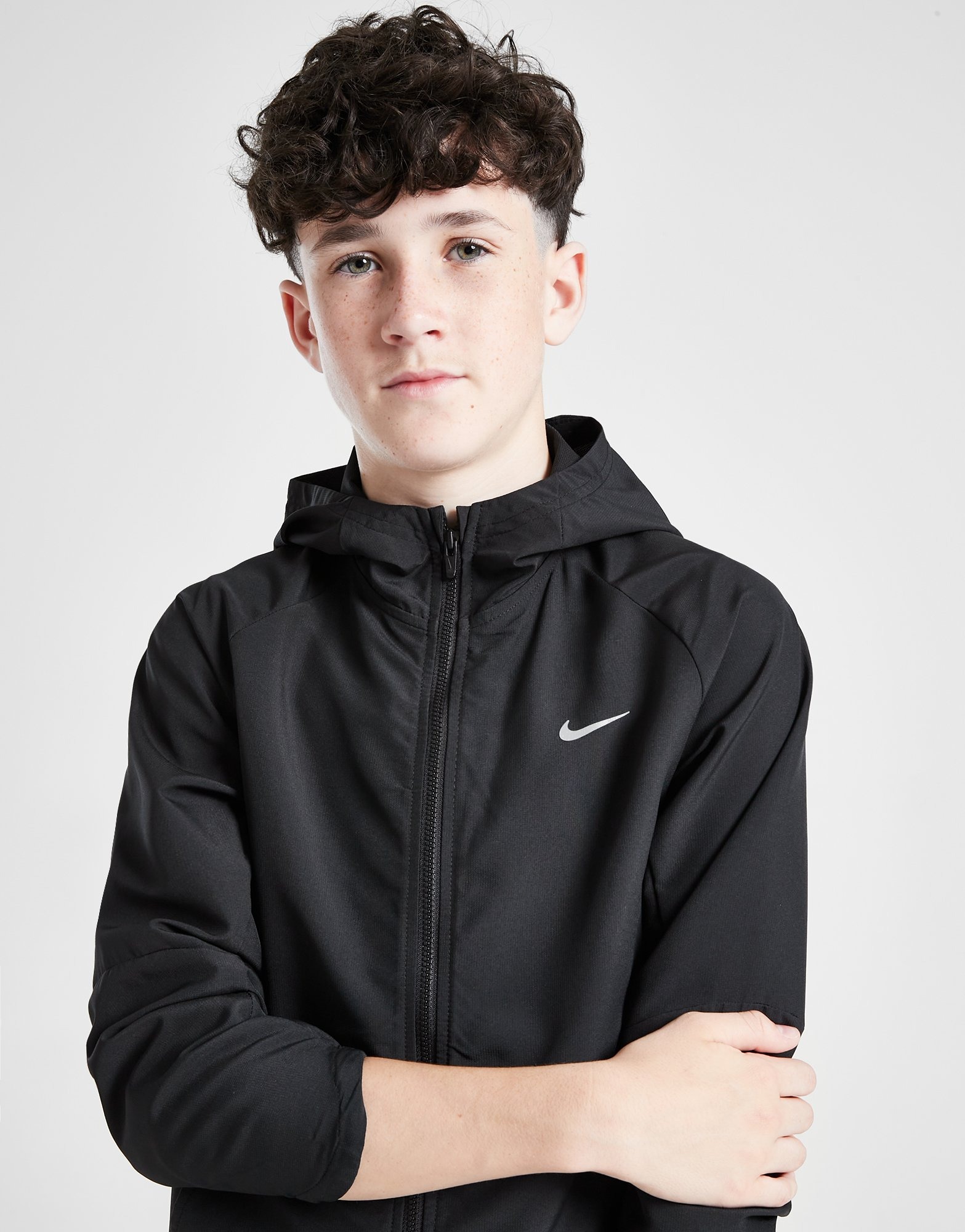 Black nike windbreaker boys online