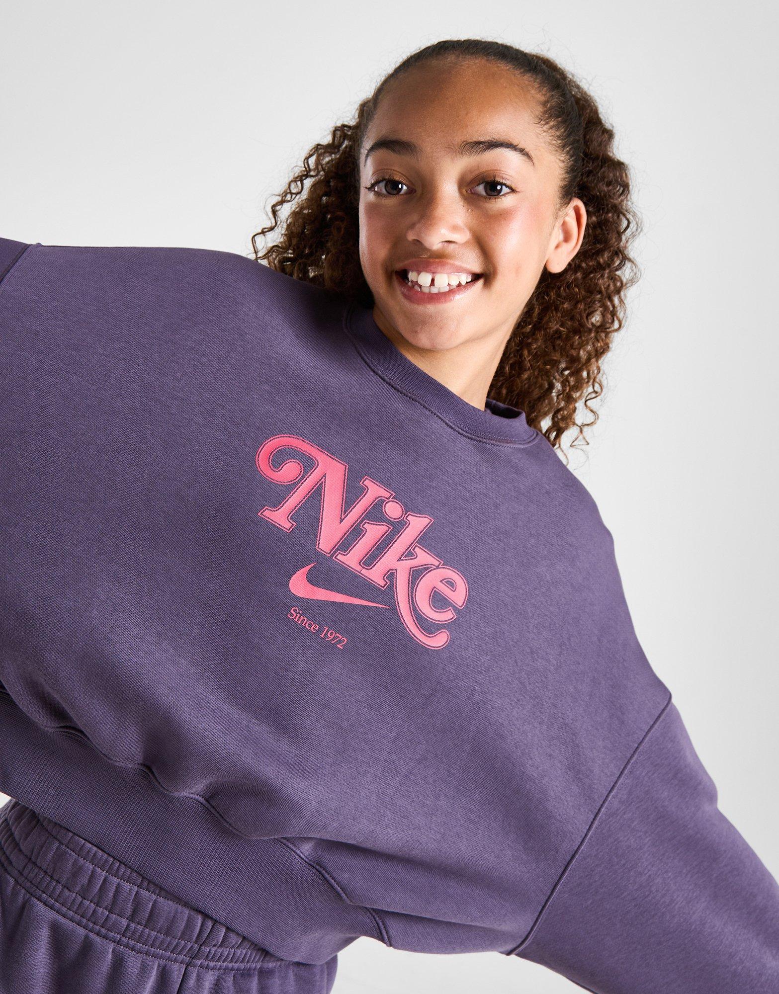 Nike Girls' Trend Fleece Crew Sweatshirt Junior