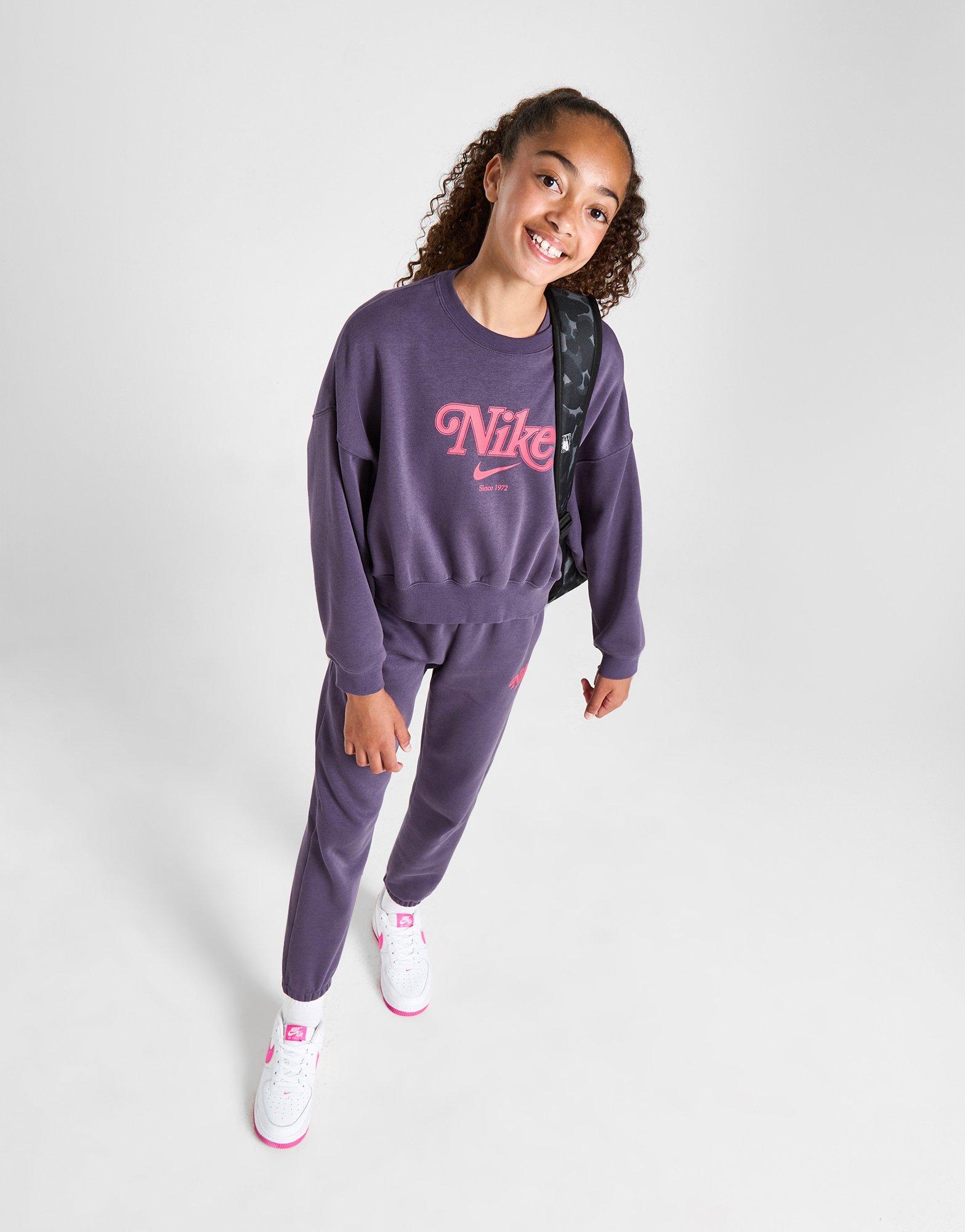 Nike Girls' Trend Fleece Crew Sweatshirt Junior