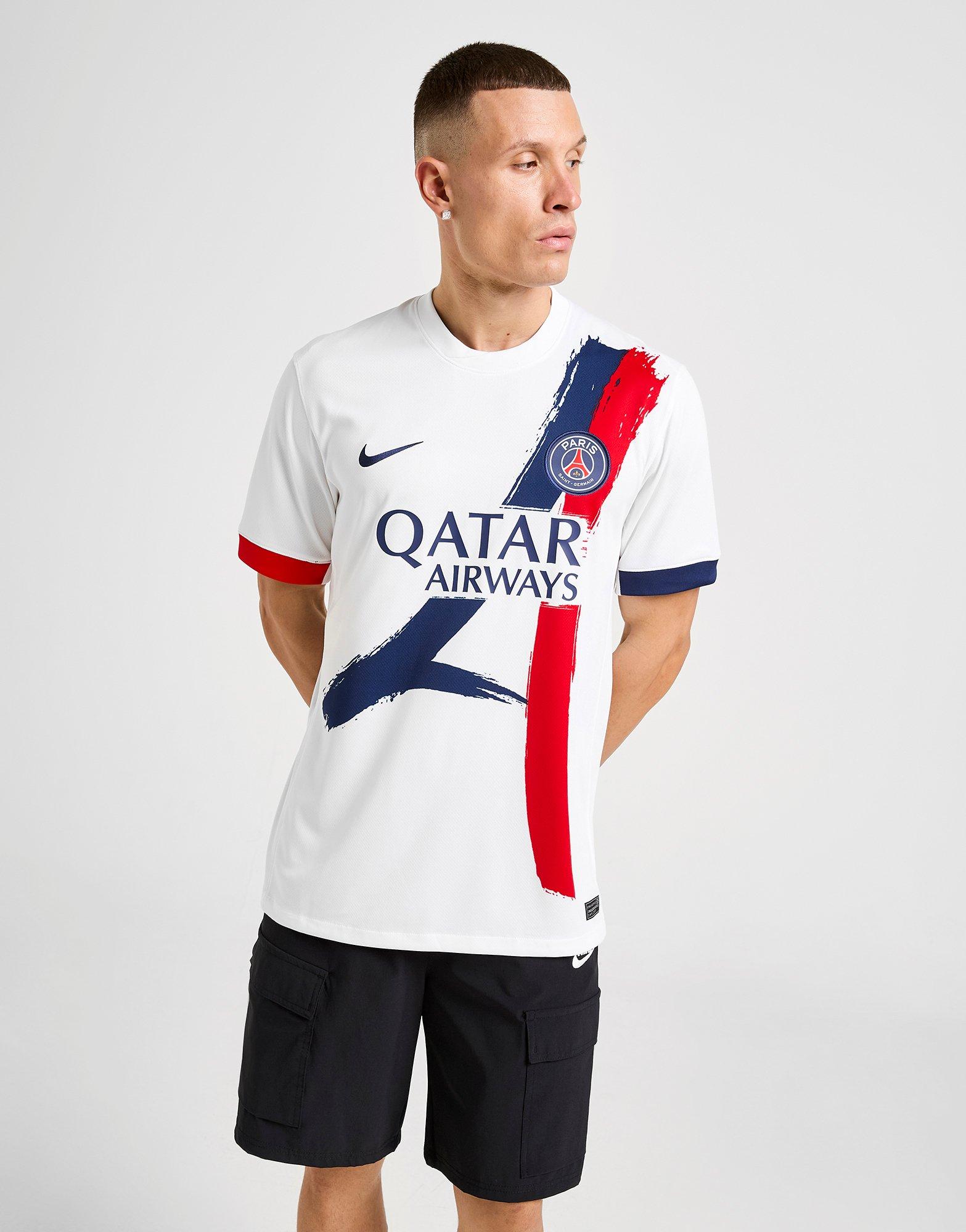 ■Nike■ Paris Saint-Germain Away Nike Soccer T-Shirt M Whit Nike Paris Saint-Germain Men's Iconic Away Tee | Soccer Village