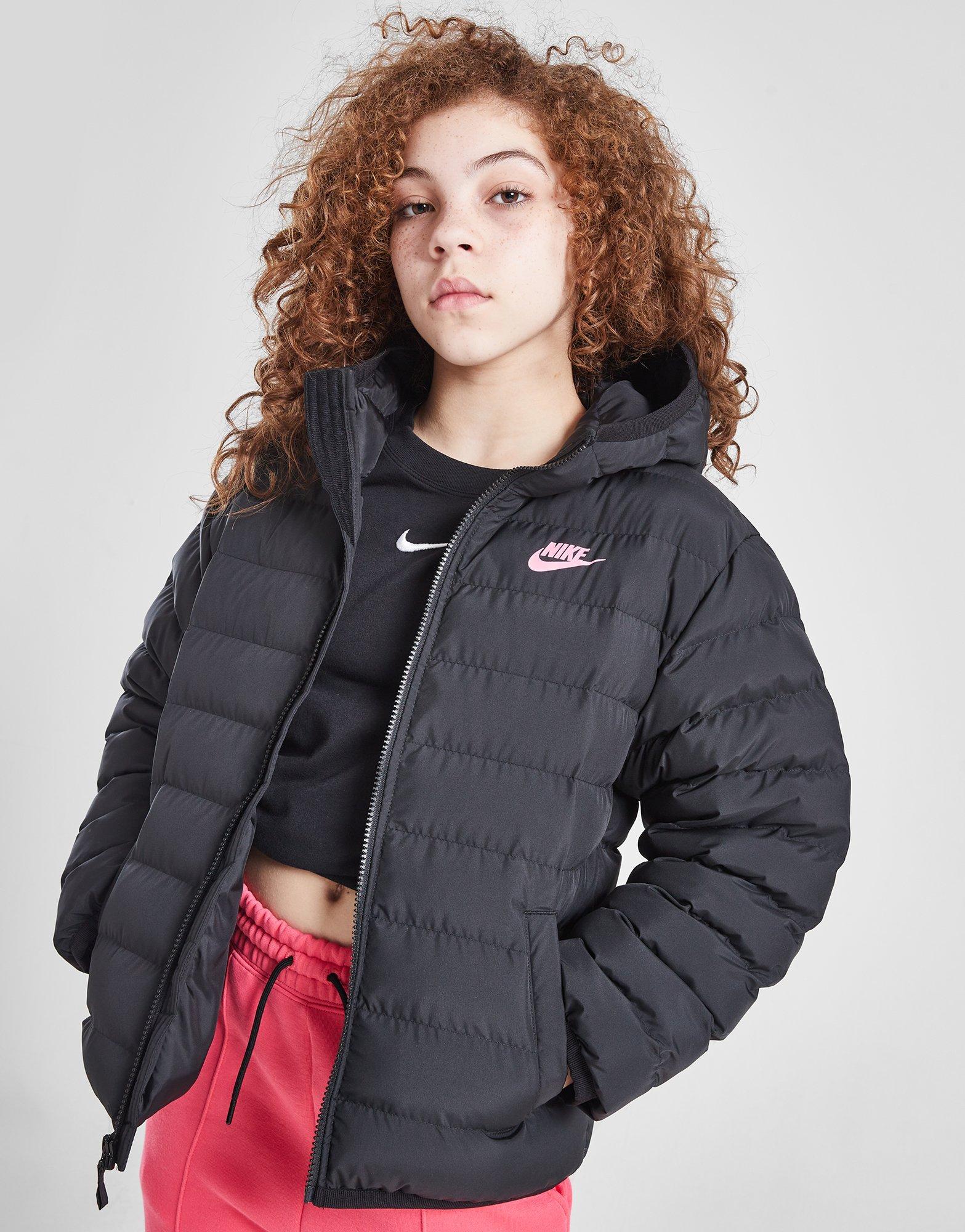 Black Nike Girls Padded Jacket Junior JD Sports UK