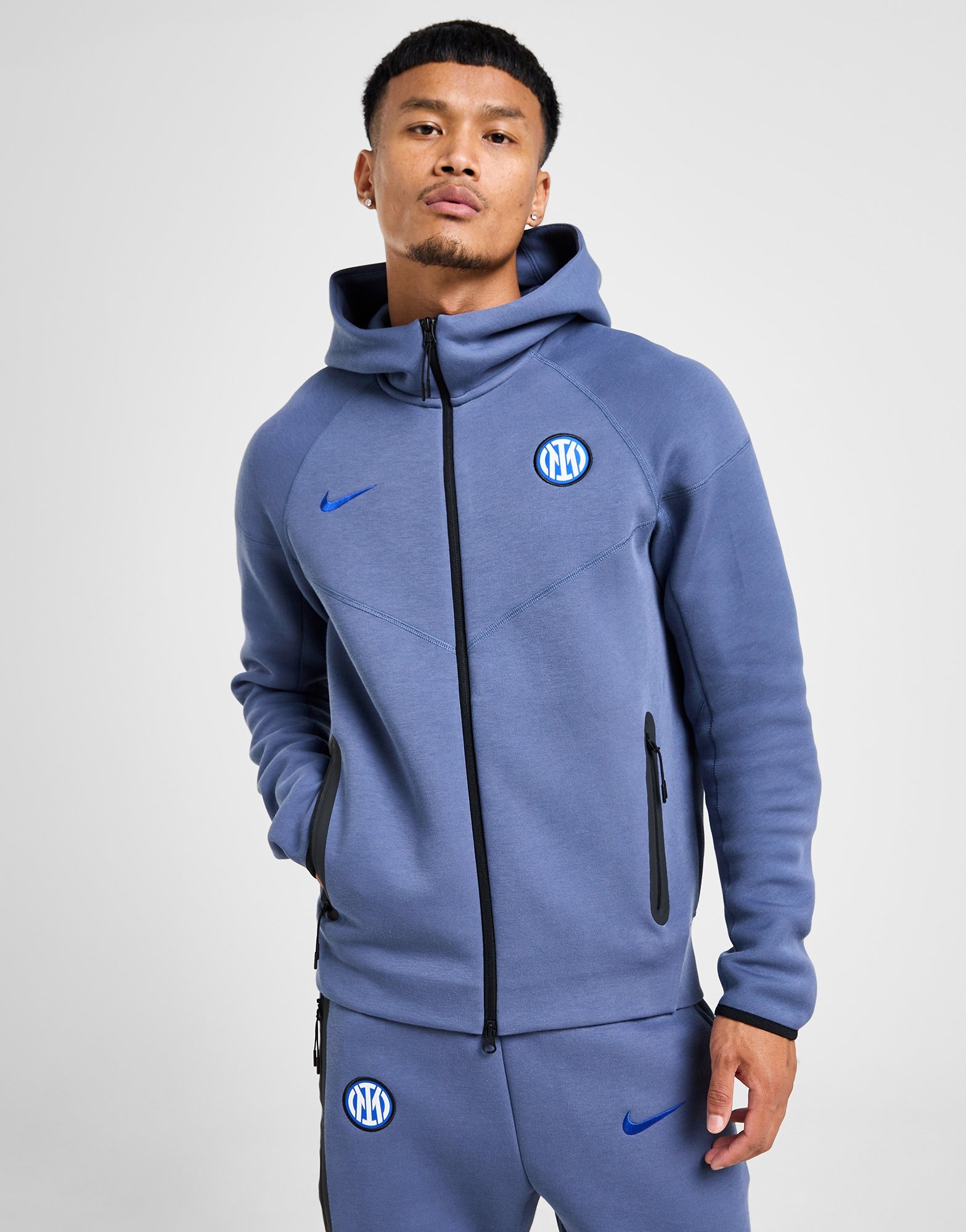 Black Nike Inter Milan Tech Fleece Hoodie JD Sports NZ