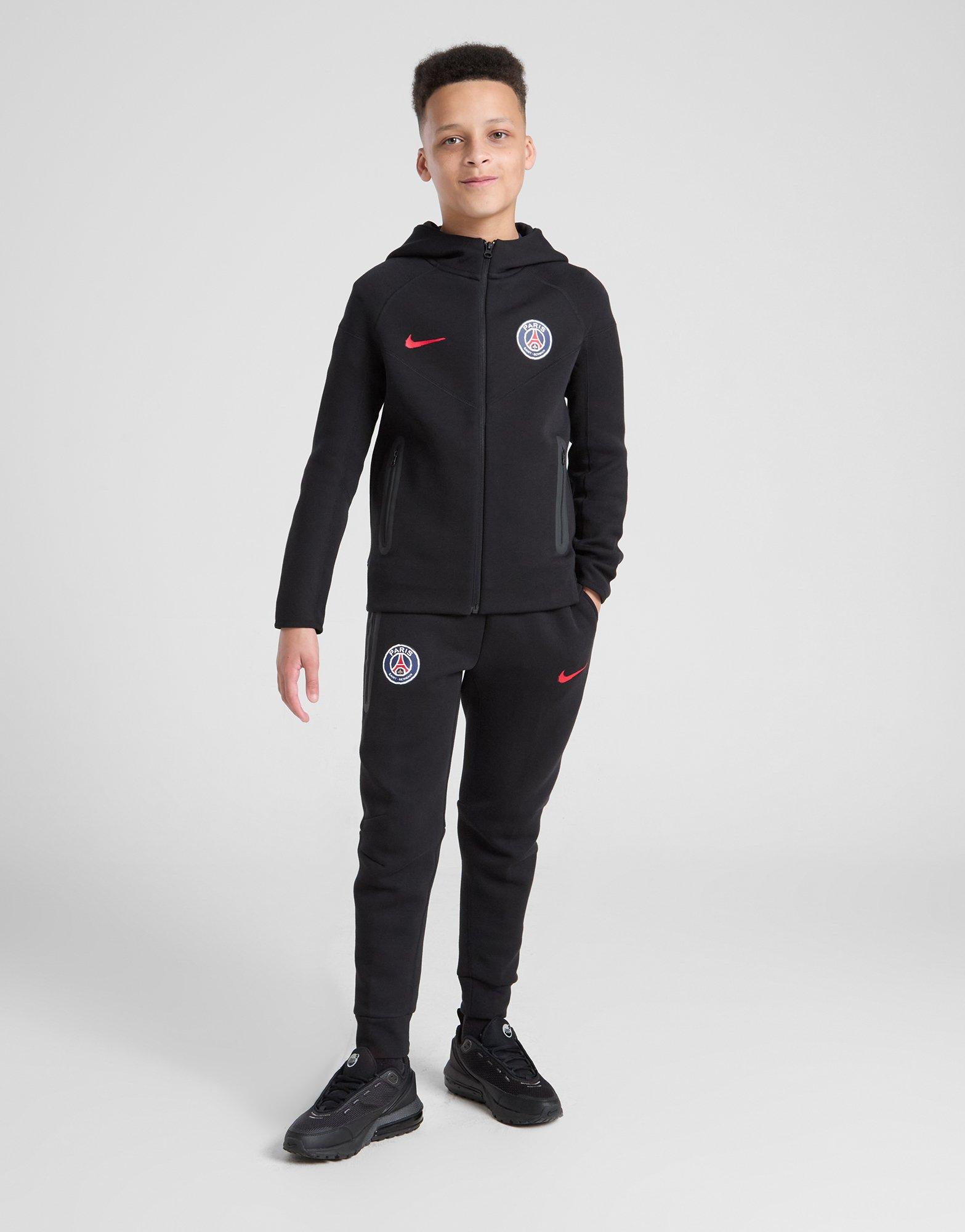 Black Nike Paris Saint Germain Tech Fleece Junior | JD Sports UK