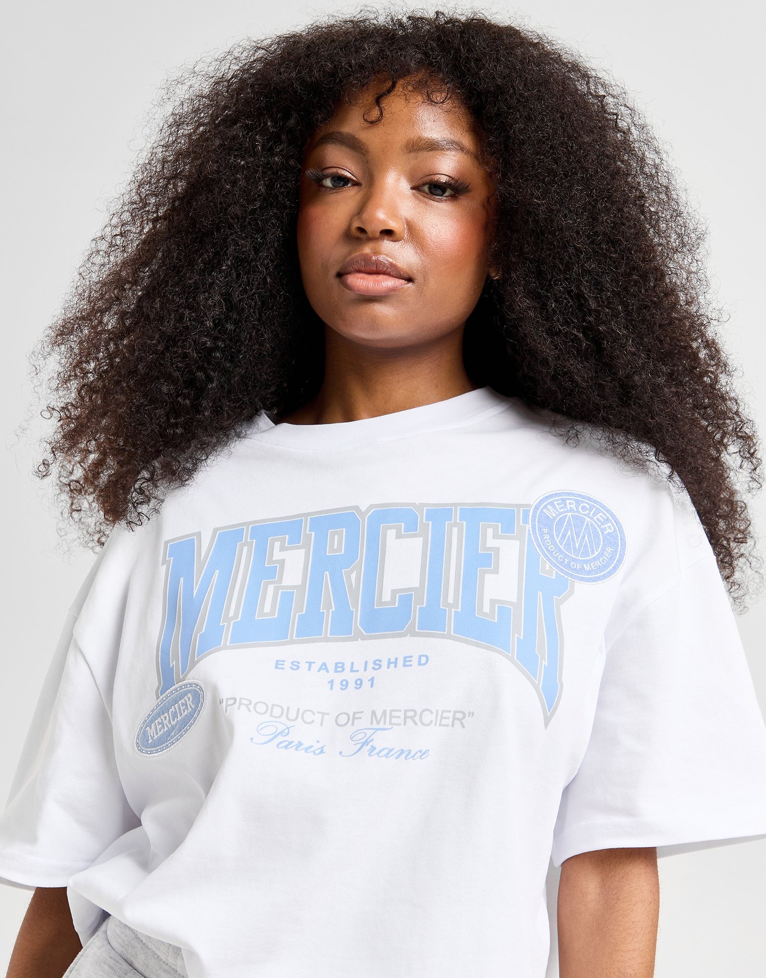 White MERCIER Kansas Boyfriend T-Shirt | JD Sports UK