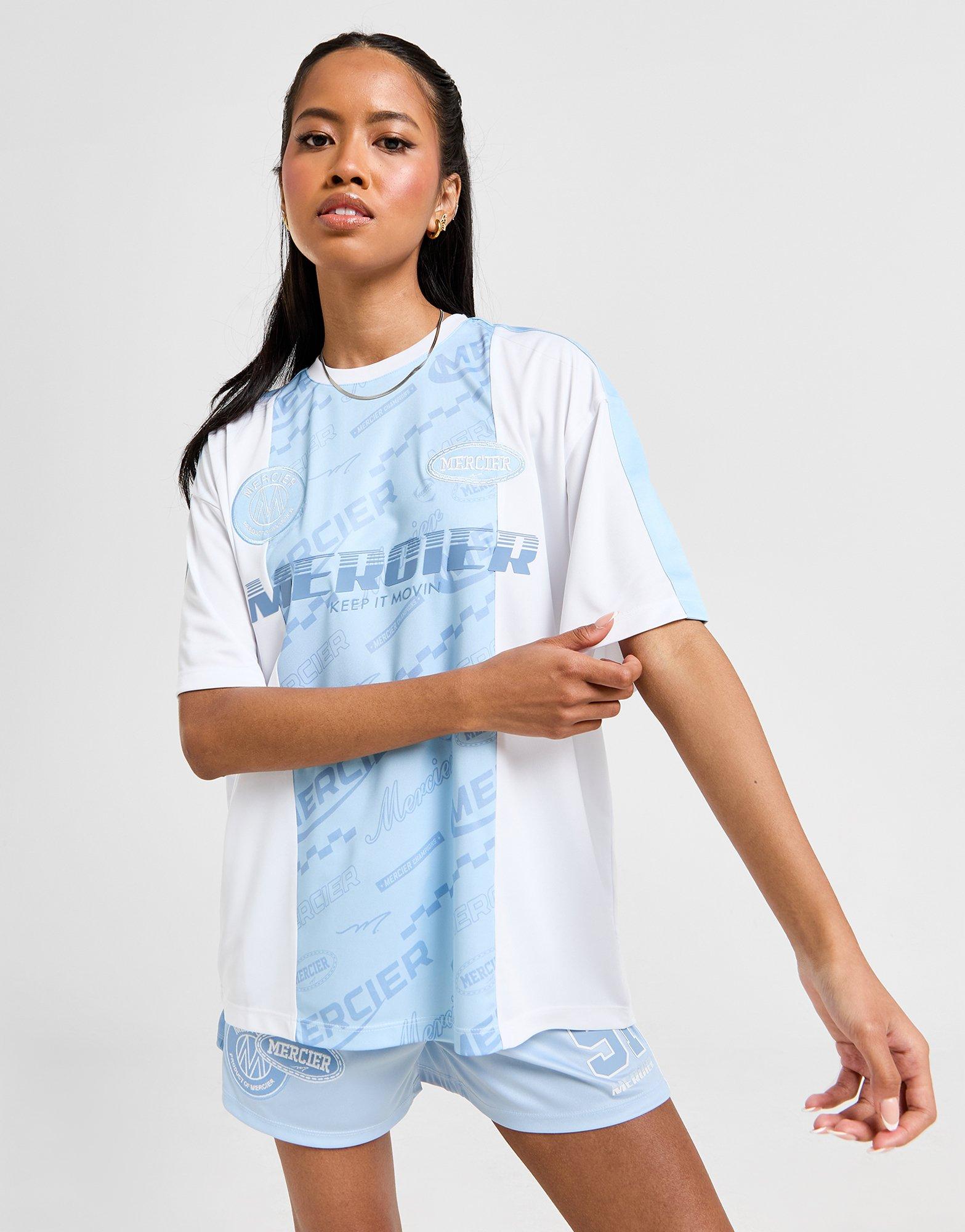 Blue MERCIER Score Boyfriend T-Shirt | JD Sports UK