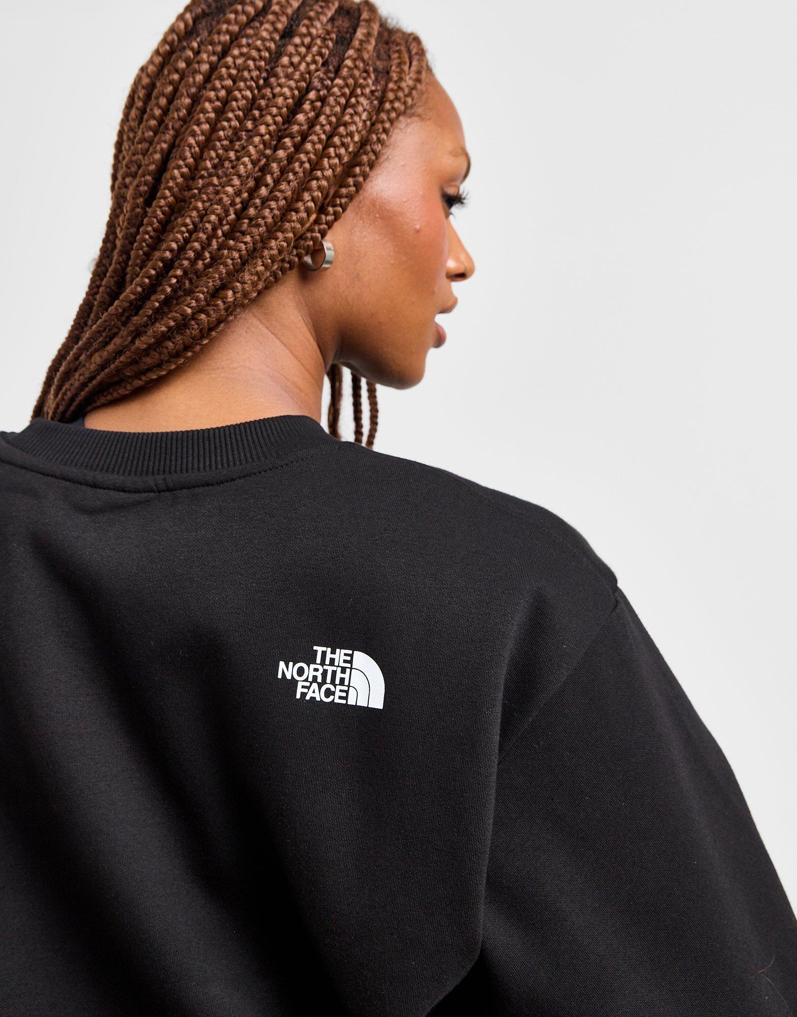 Black The North Face Mountain Box Logo Crew Sweatshirt - JD