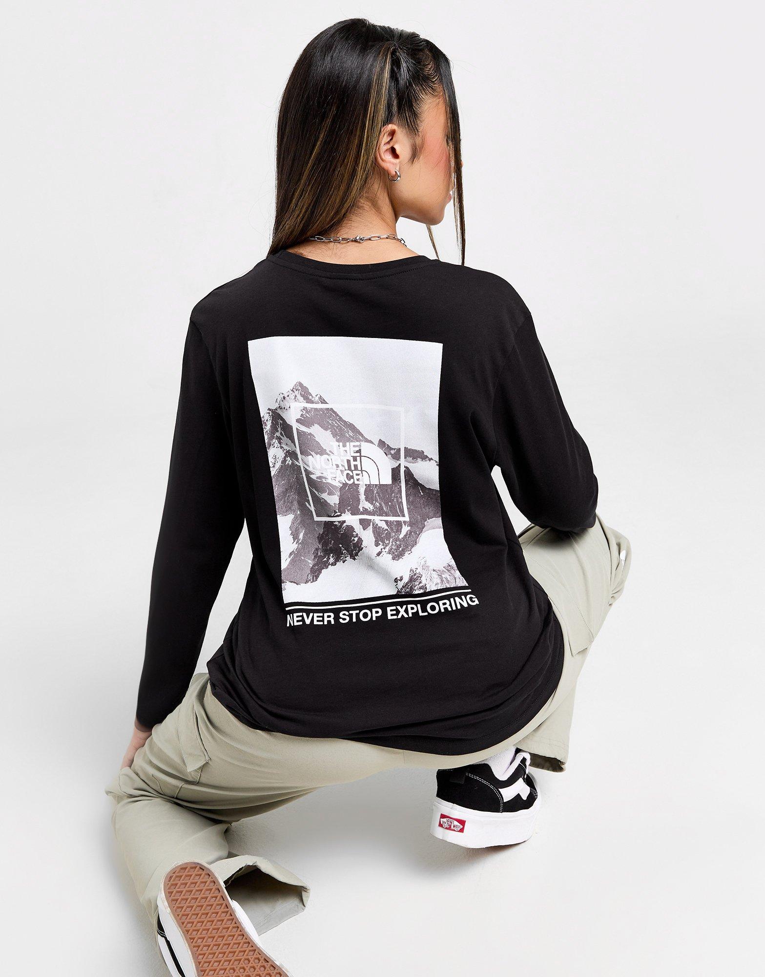 【英国限定】The North Face Mountain Box Logo T-Shirt THE NORTH FACE T-Shirt Cotton Man Red Box Tee Jersey Logo