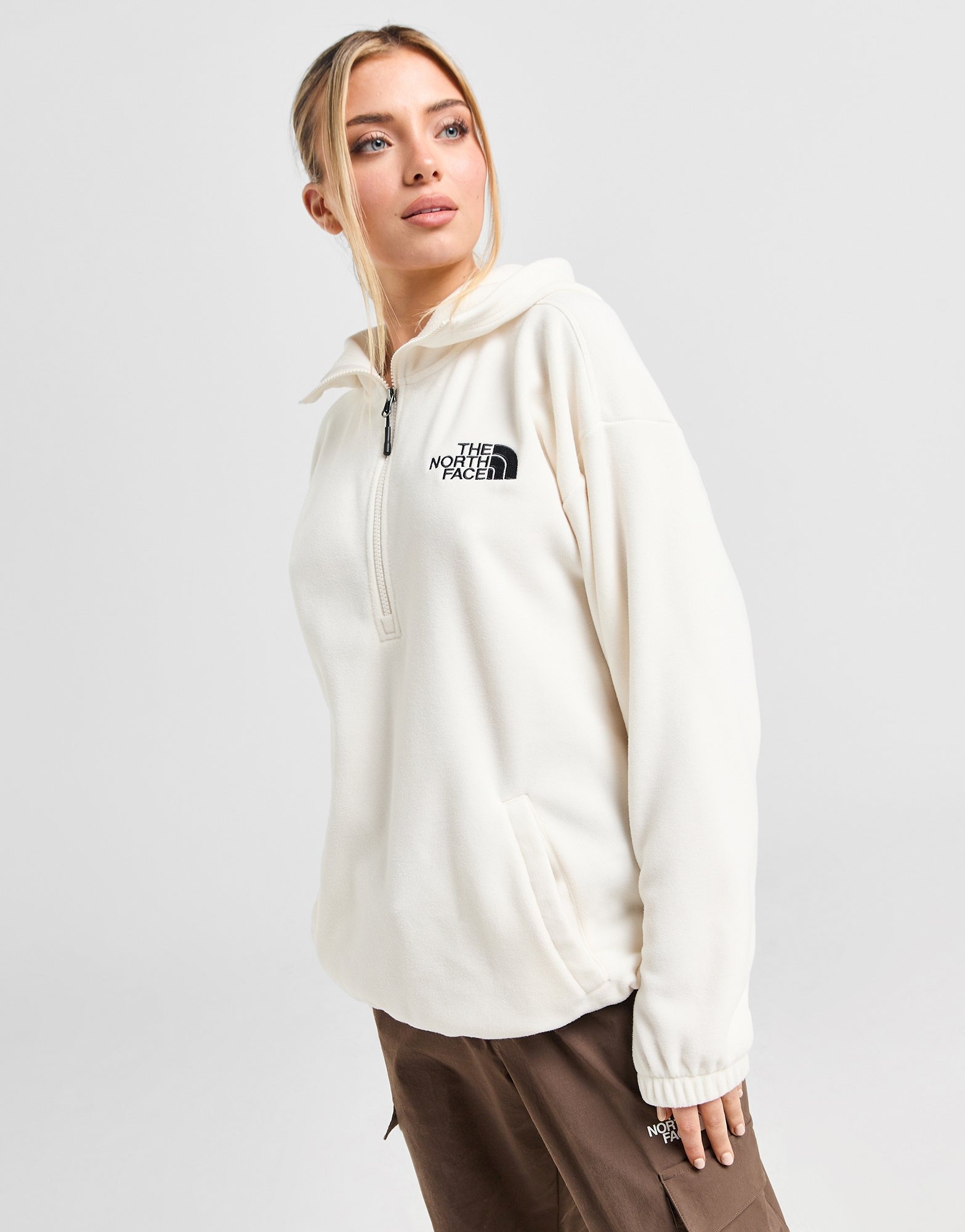 White The North Face Bonete Polar Hoodie JD Sports Global