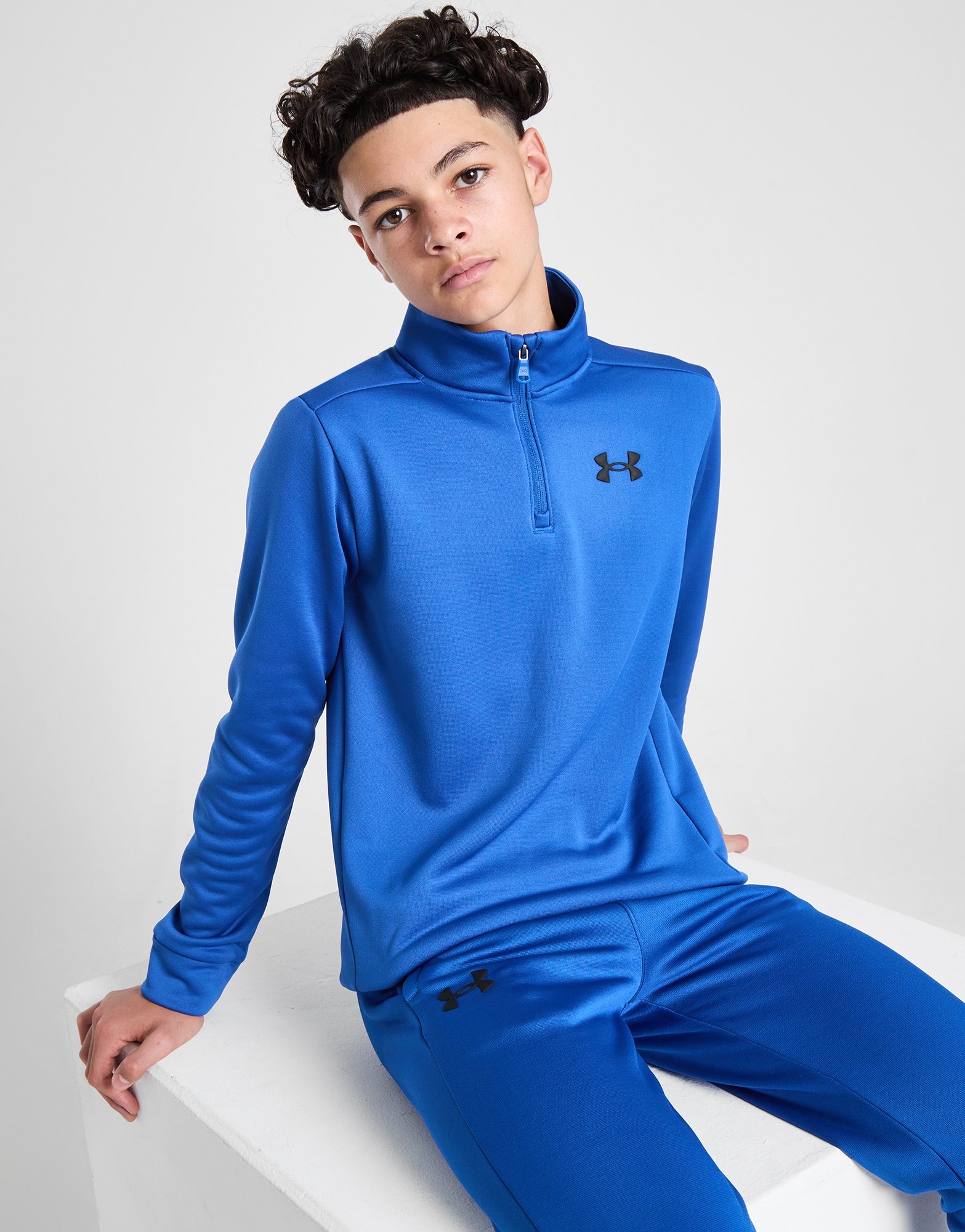 Felpa blu under armour online