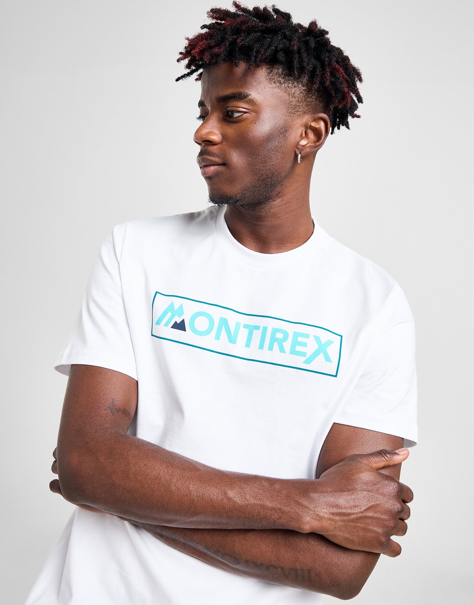White MONTIREX Box Linear T-Shirt | JD Sports UK 