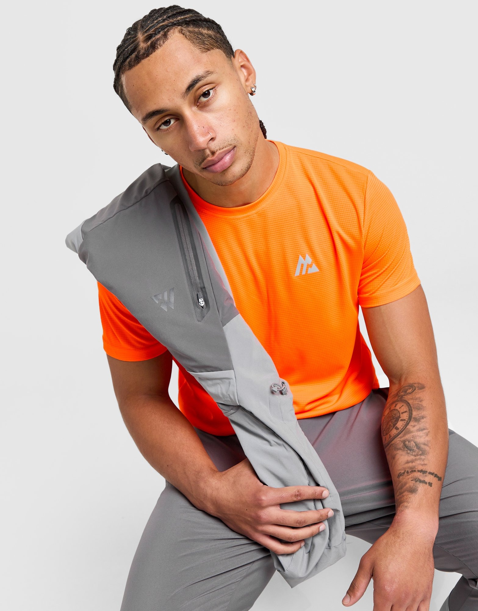 Orange MONTIREX Peak Grid T-Shirt - JD Sports NZ