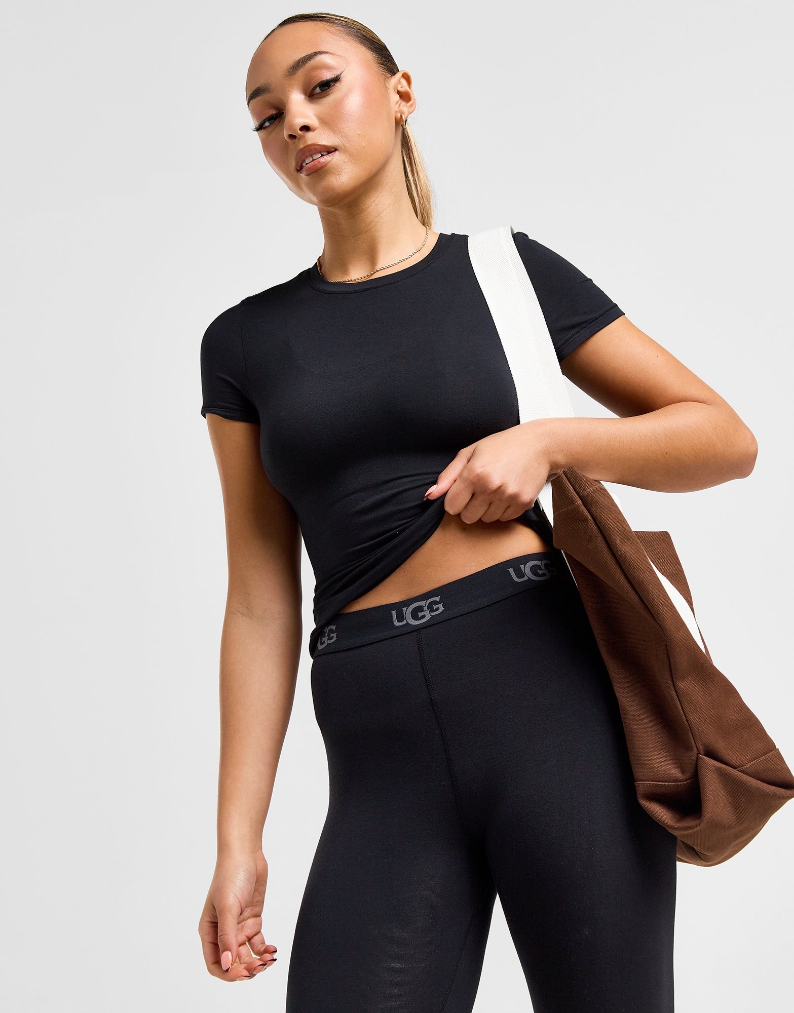 Black leggings and uggs outlet