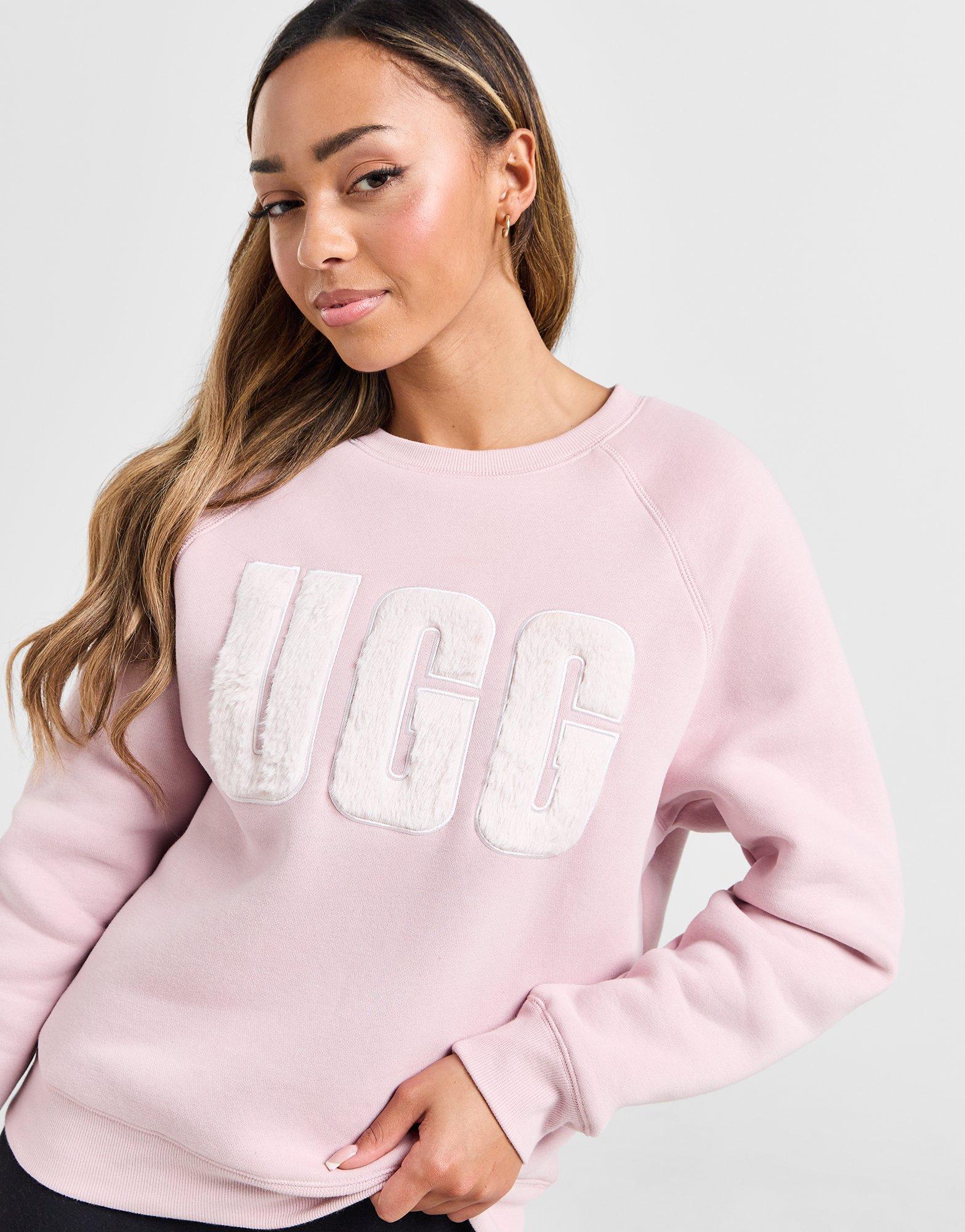 UGG Fuzzy Logo Crew Sweatshirt