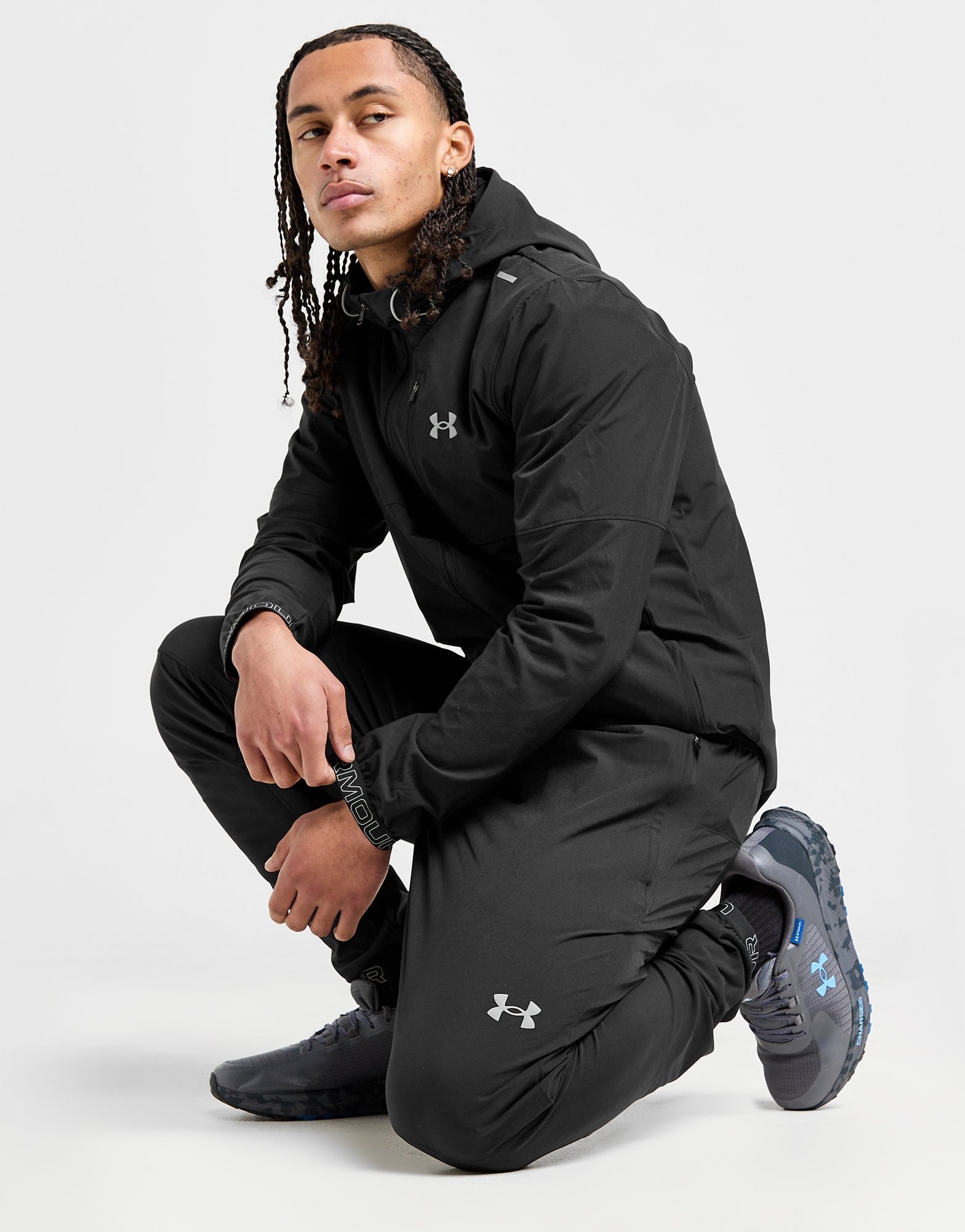 Under armour black dress pants sales