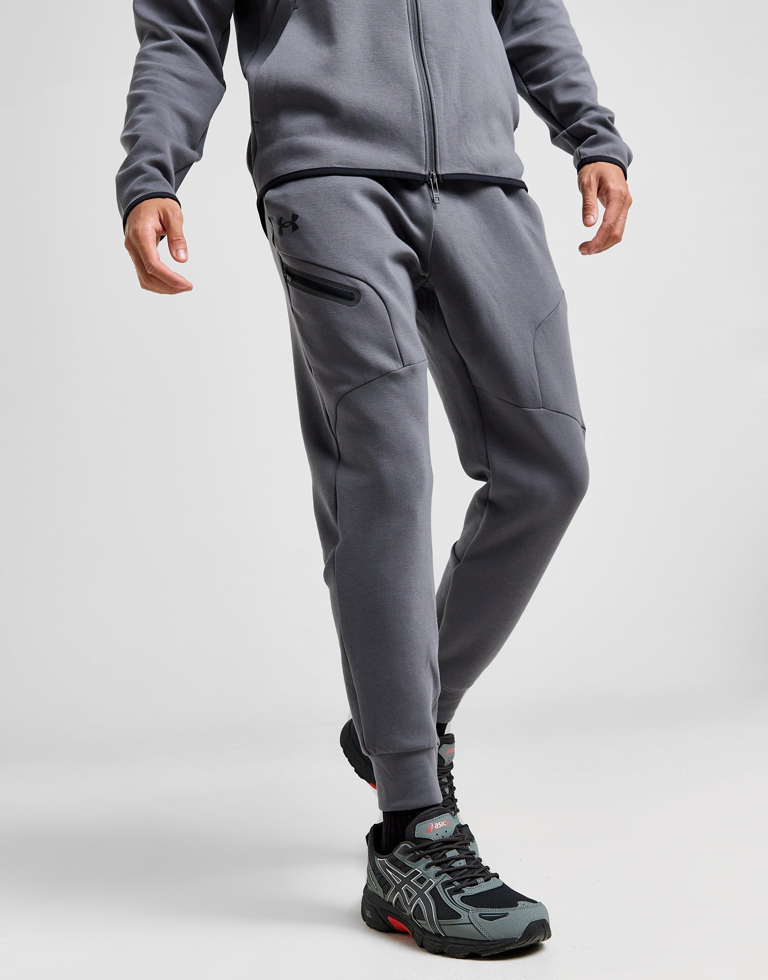 Grey Under Armour Unstoppable Fleece Joggers JD Sports Global