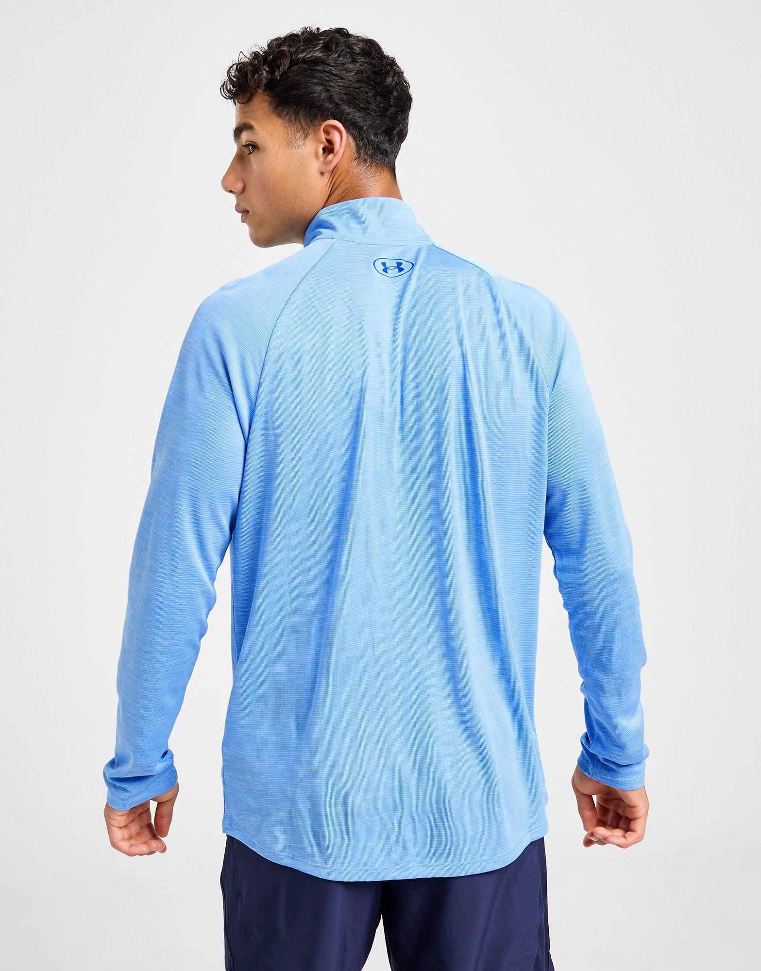 Blue Under Armour Tech Textured 1/4 Zip Top - JD Sports Global Blue Under Armour Tech Textured 1/4 Zip Top - JD Sports Global